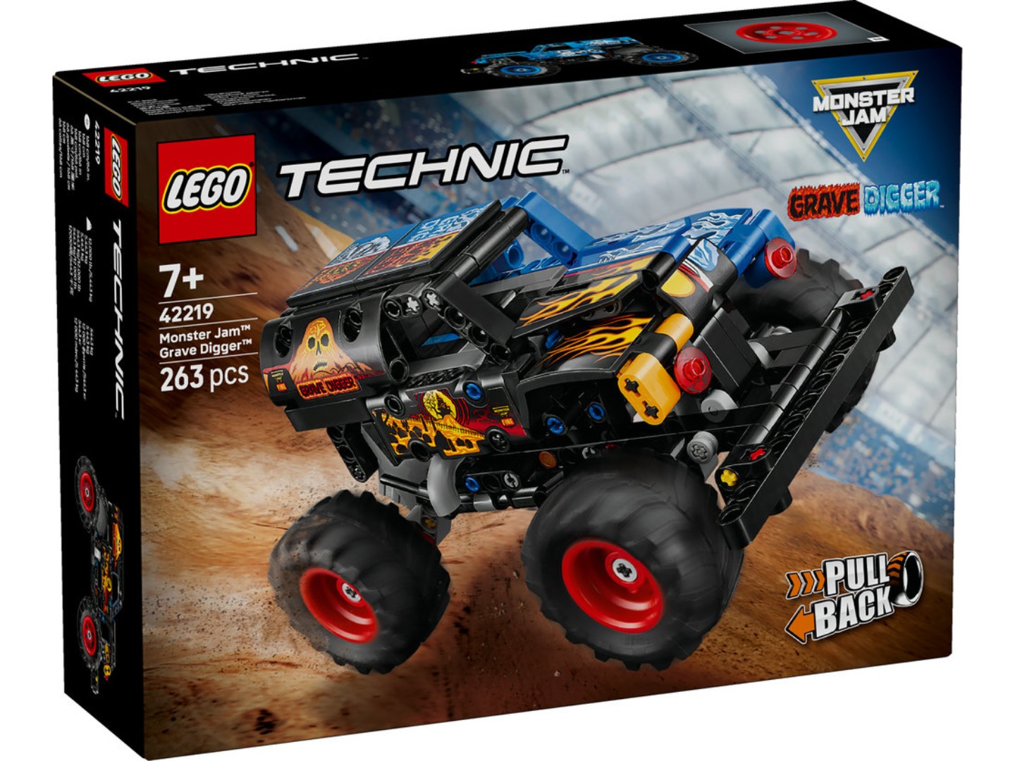 Конструктор LEGO Technic Monster Jam™ Grave Digger™ Вогонь і лід (42219) — фото 11