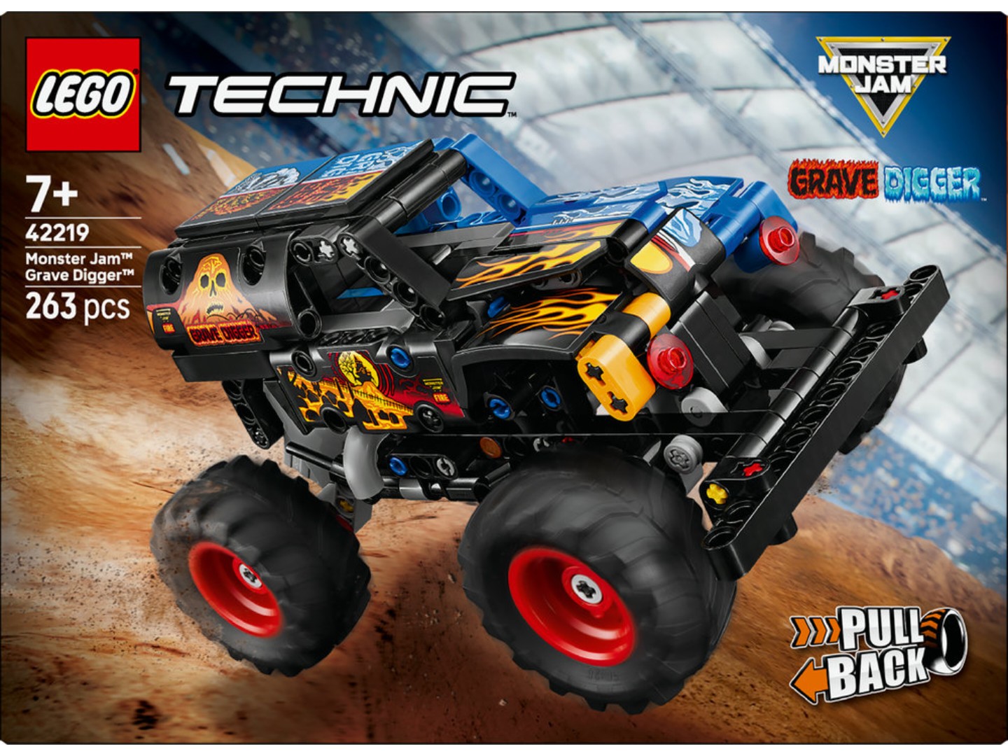 Конструктор LEGO Technic Monster Jam™ Grave Digger™ Вогонь і лід (42219) — фото 12