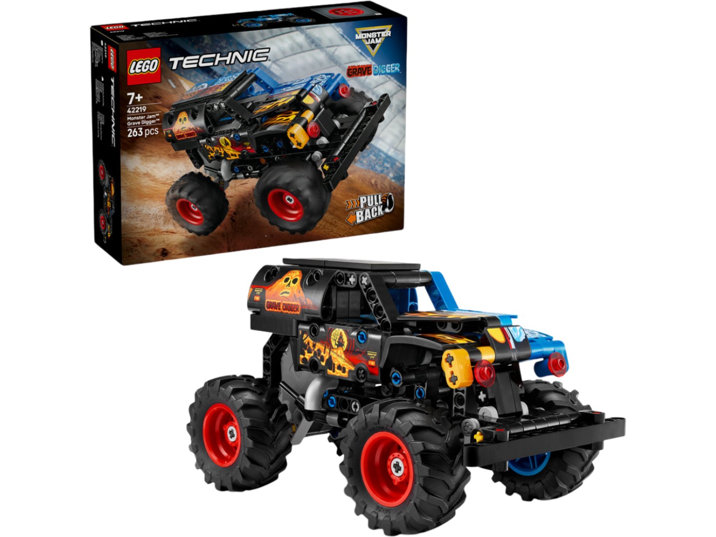 Конструктор LEGO Technic Monster Jam™ Grave Digger™ Вогонь і лід (42219) — фото 1