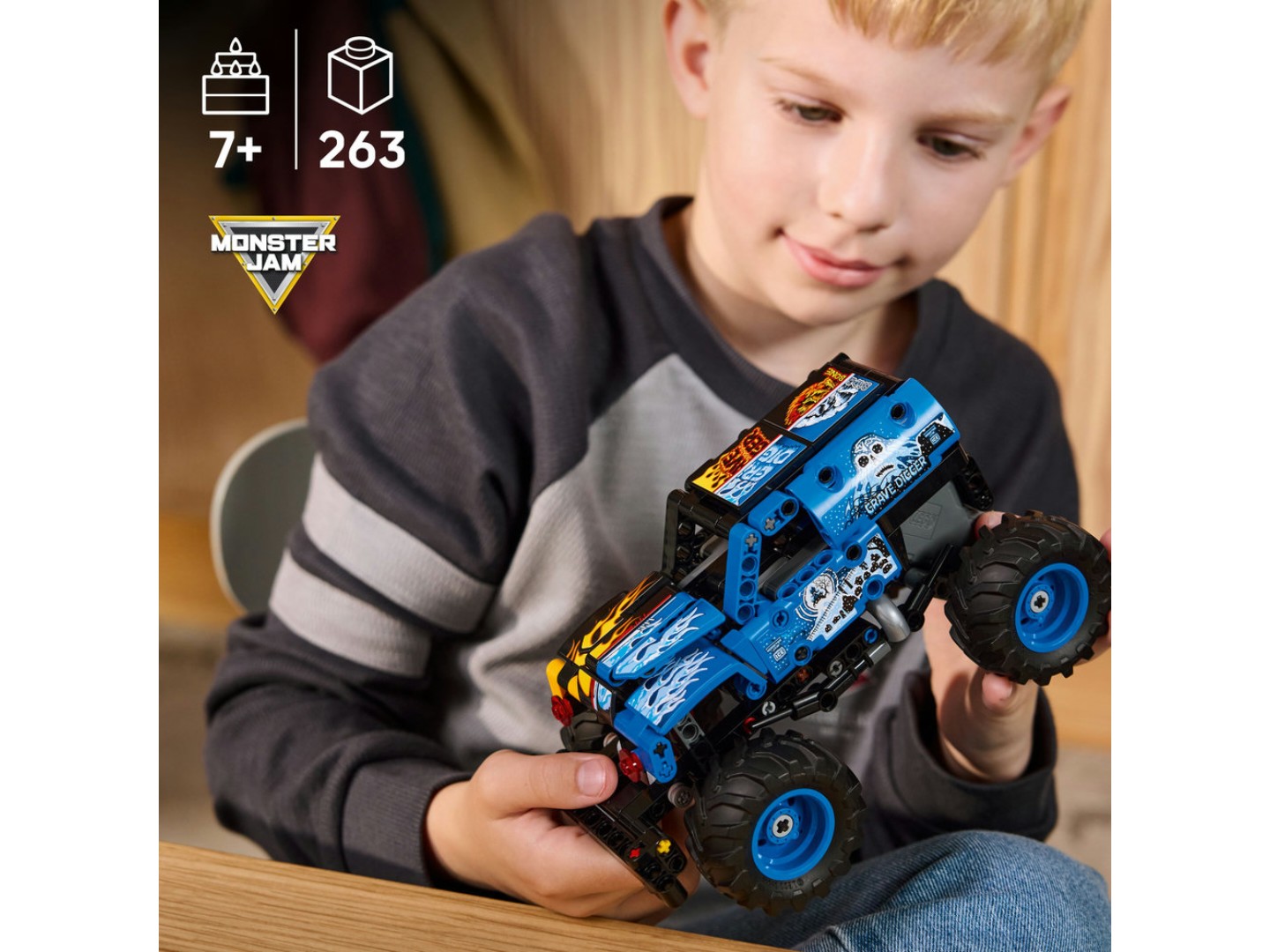 Конструктор LEGO Technic Monster Jam™ Grave Digger™ Вогонь і лід (42219) — фото 4