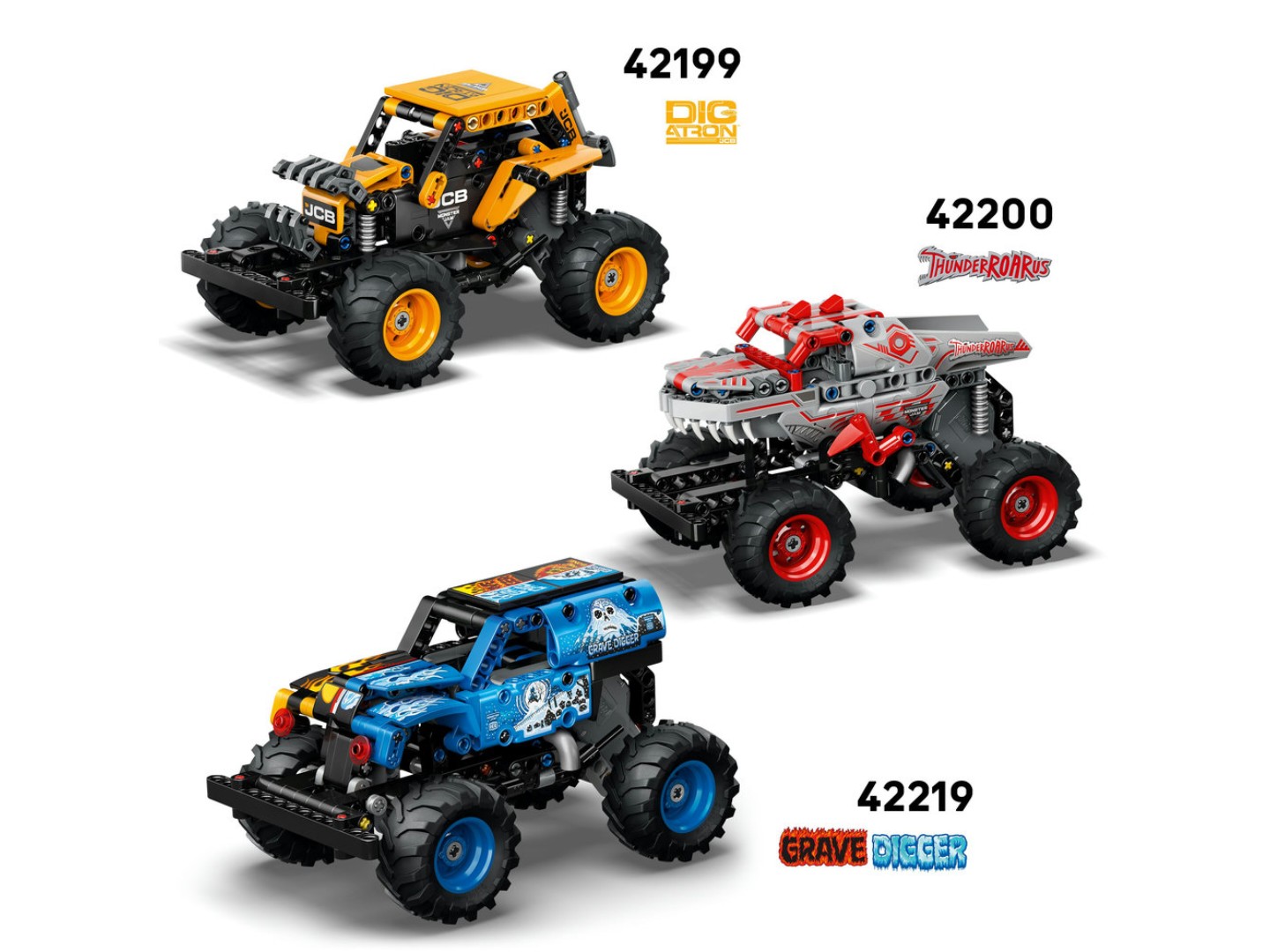 Конструктор LEGO Technic Monster Jam™ Grave Digger™ Вогонь і лід (42219) — фото 9