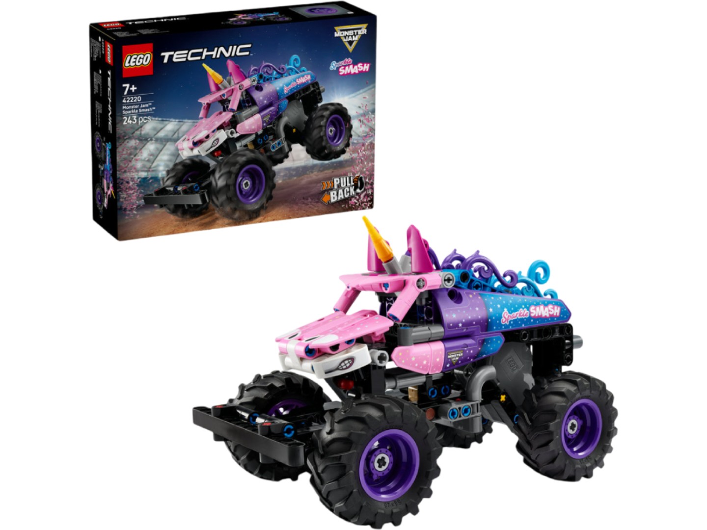 Конструктор LEGO Technic Monster Jam™ Sparkle Smash™ із функцією «Pull-Back» (42220) — фото 1