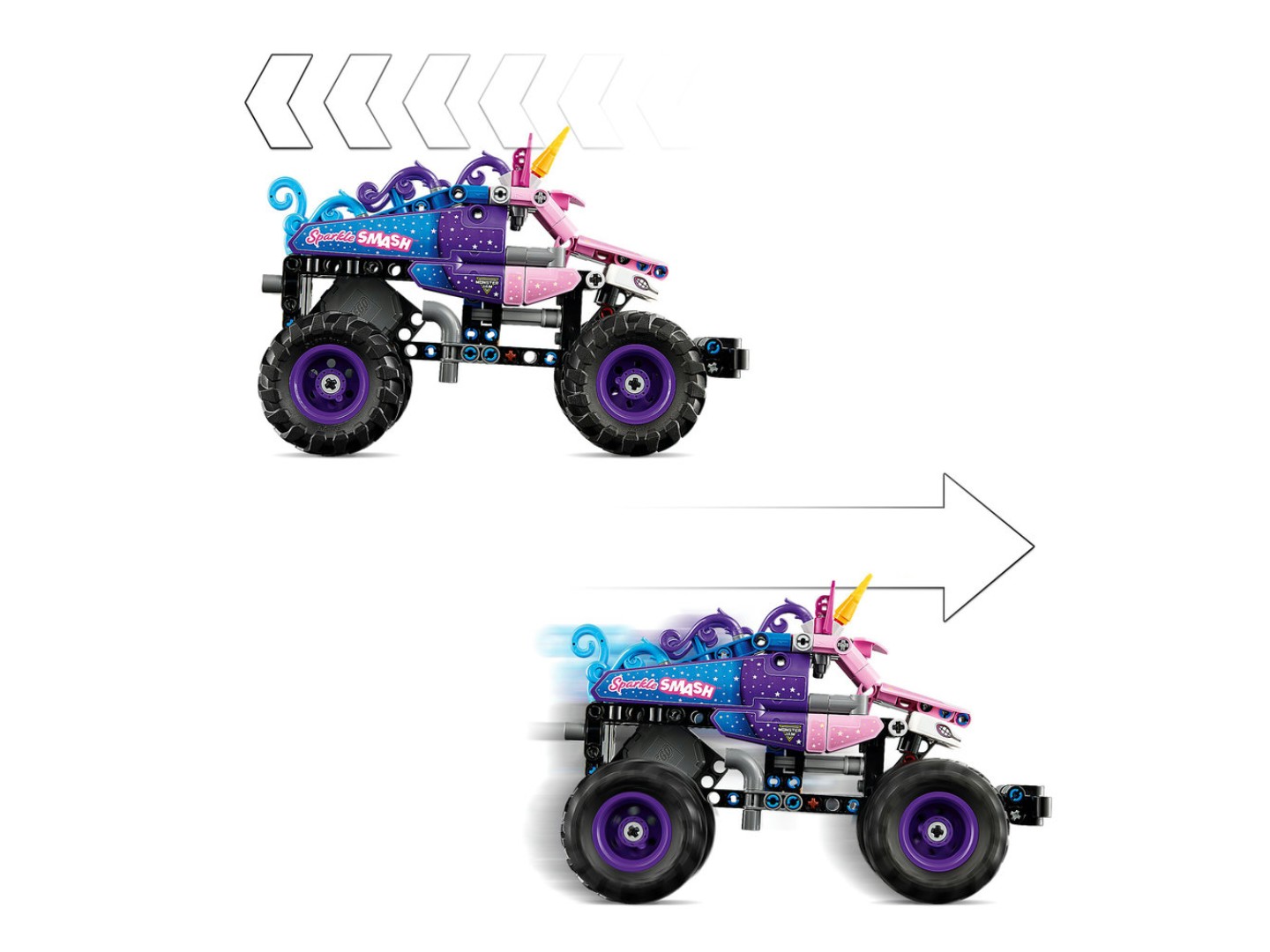 Конструктор LEGO Technic Monster Jam™ Sparkle Smash™ із функцією «Pull-Back» (42220) — фото 5