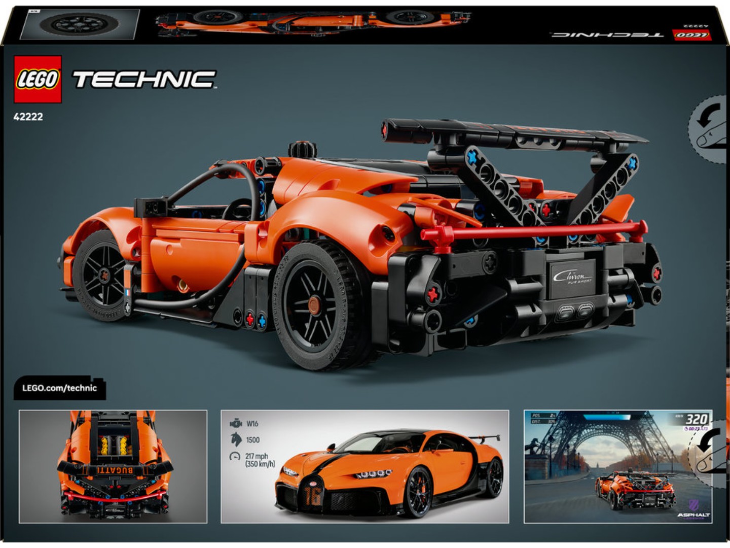 Конструктор LEGO Technic Гіперкар Bugatti Chiron Pur Sport (42222) — фото 2
