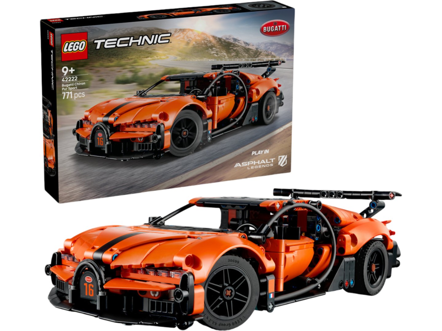 Конструктор LEGO Technic Гіперкар Bugatti Chiron Pur Sport (42222) — фото 1