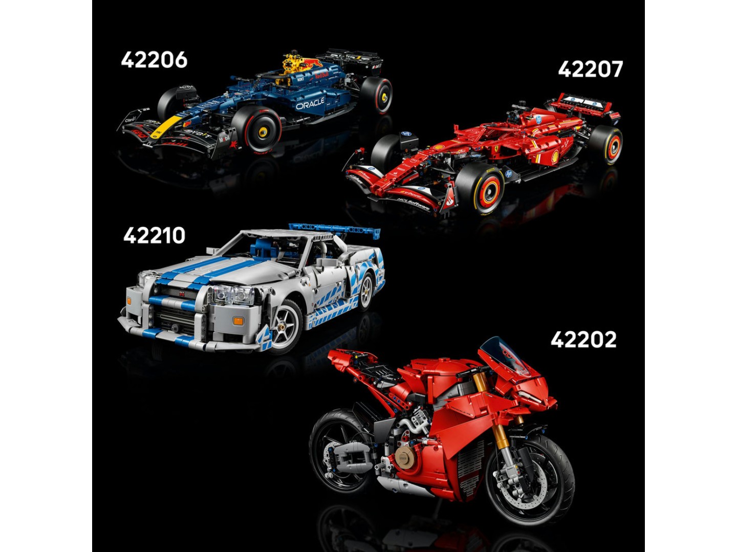 Конструктор LEGO Technic Автомобіль для перегонів Ford GT40 MKII 1966 року (42223) — фото 9