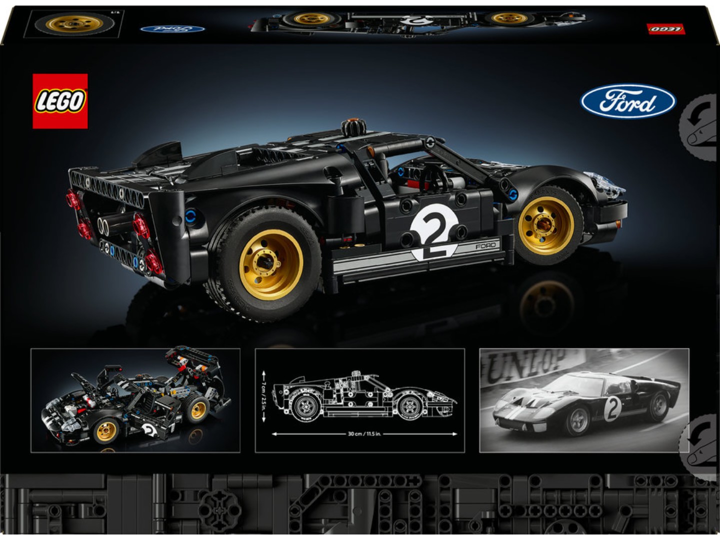 Конструктор LEGO Technic Автомобіль для перегонів Ford GT40 MKII 1966 року (42223) — фото 2