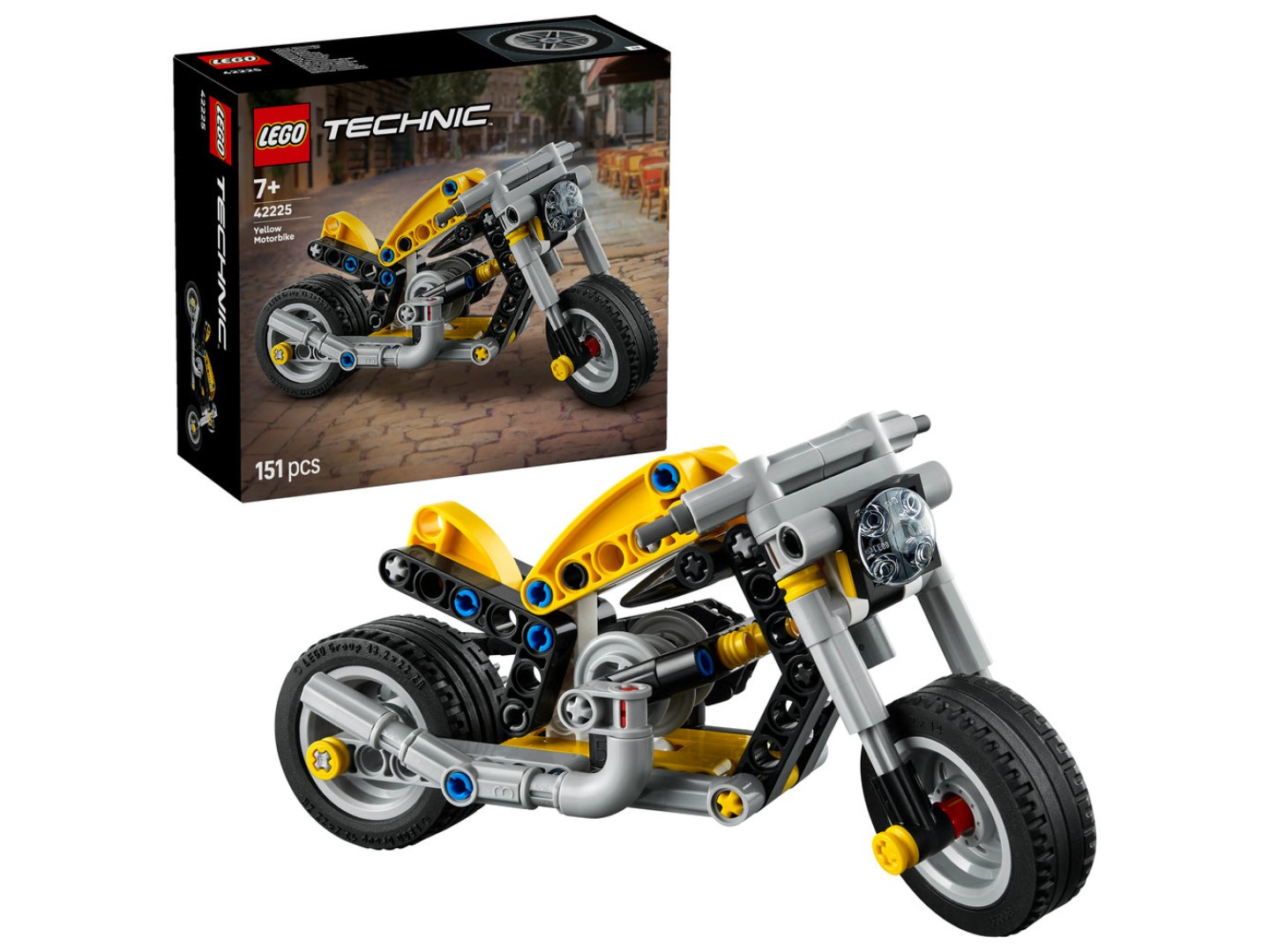 Конструктор LEGO Technic Жовтий мотоцикл (42225) — фото 1