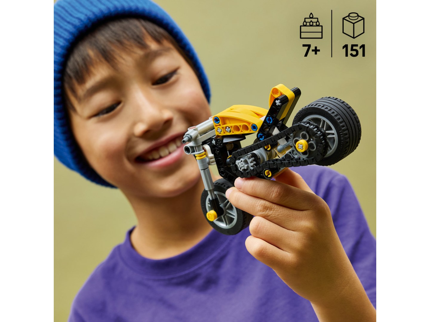 Конструктор LEGO Technic Жовтий мотоцикл (42225) — фото 4