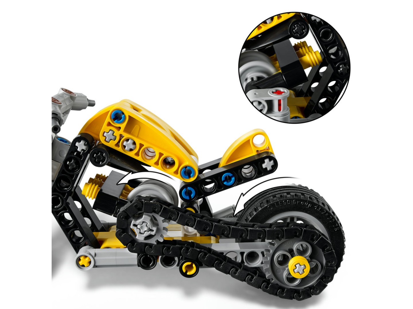 Конструктор LEGO Technic Жовтий мотоцикл (42225) — фото 7