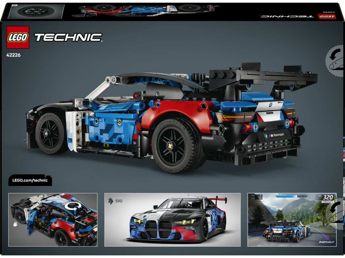 Конструктор LEGO Technic Автомобіль для перегонів BMW M4 GT3 EVO (42226) — фото 2