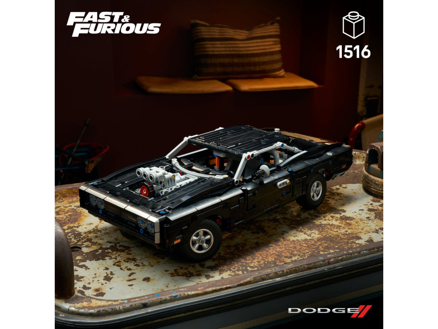 Конструктор LEGO Technic Форсаж Автомобіль Dodge Charger R/T (42231) — фото 4
