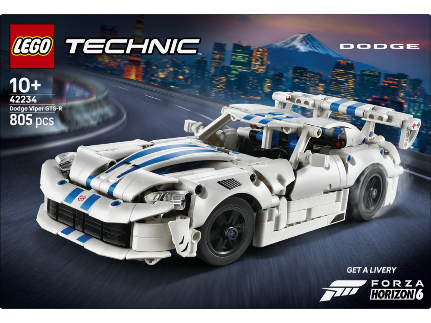 Конструктор LEGO Technic Спортивний автомобіль Dodge Viper GTS-R (42234) — фото 14