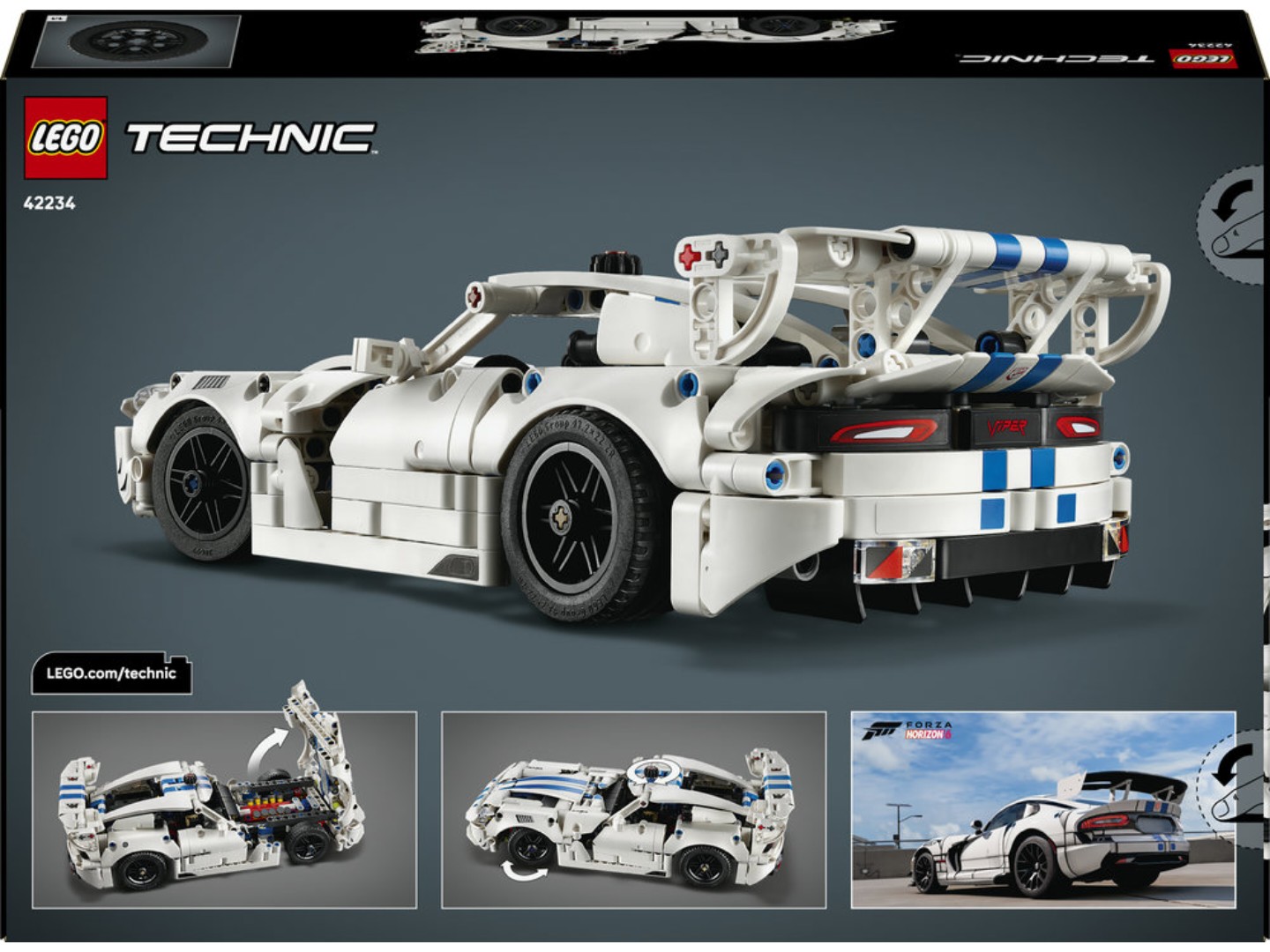 Конструктор LEGO Technic Спортивний автомобіль Dodge Viper GTS-R (42234) — фото 2