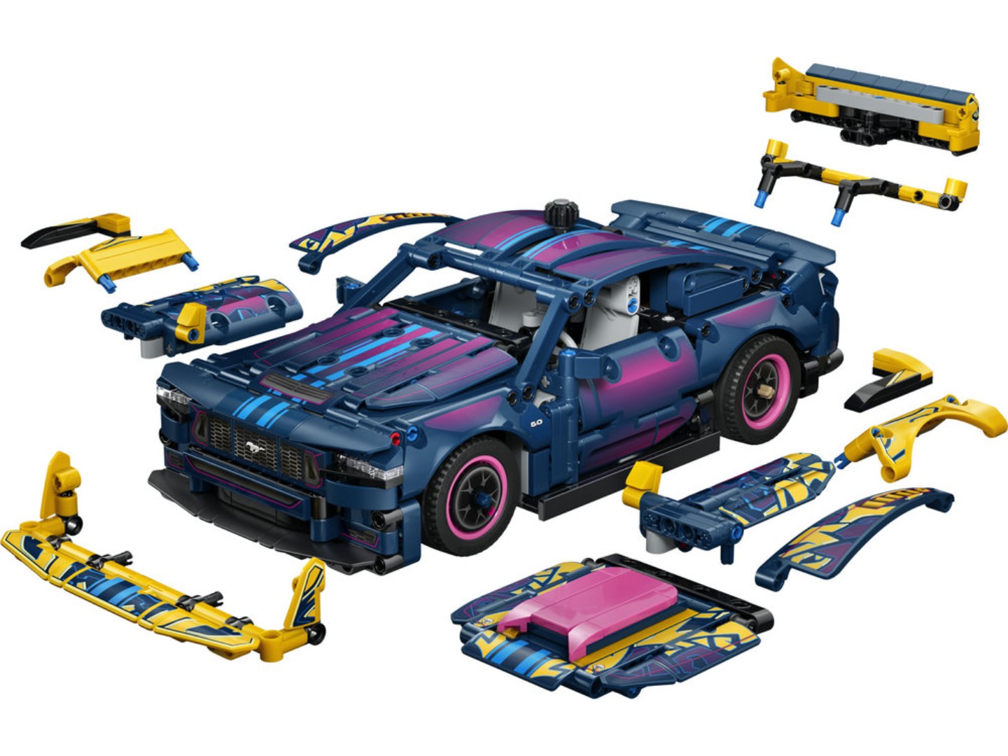 Конструктор LEGO Technic Тюнінг-гараж з автомобілем Ford Mustang GT (42236) — фото 3