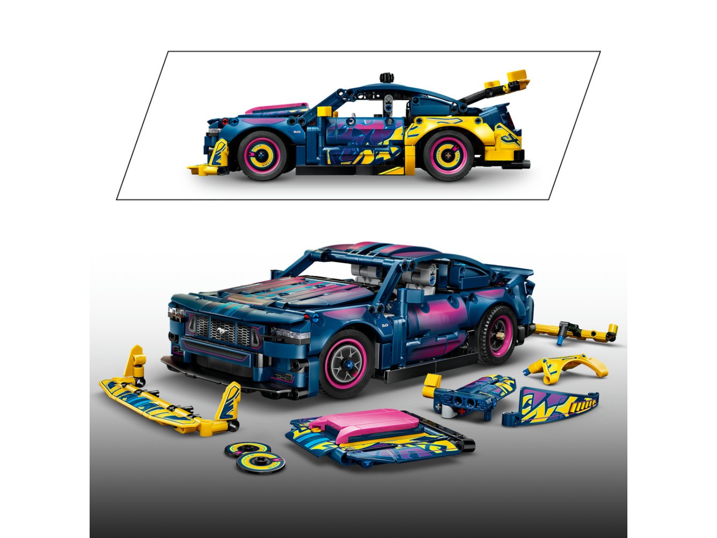 Конструктор LEGO Technic Тюнінг-гараж з автомобілем Ford Mustang GT (42236) — фото 7
