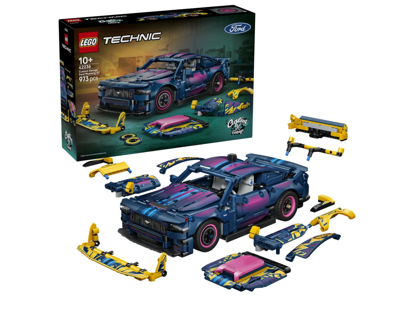 Конструктор LEGO Technic Тюнінг-гараж з автомобілем Ford Mustang GT (42236) — фото 1