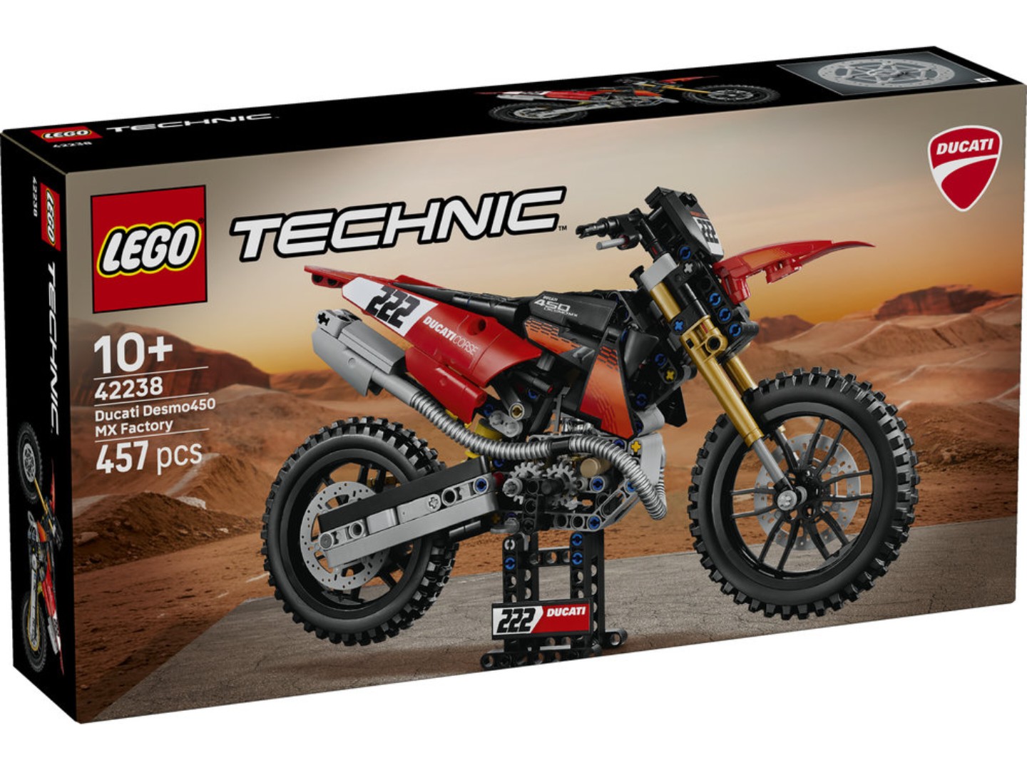 Конструктор LEGO Technic Мотоцикл Ducati Desmo450 MX Factory (42238) — фото 10