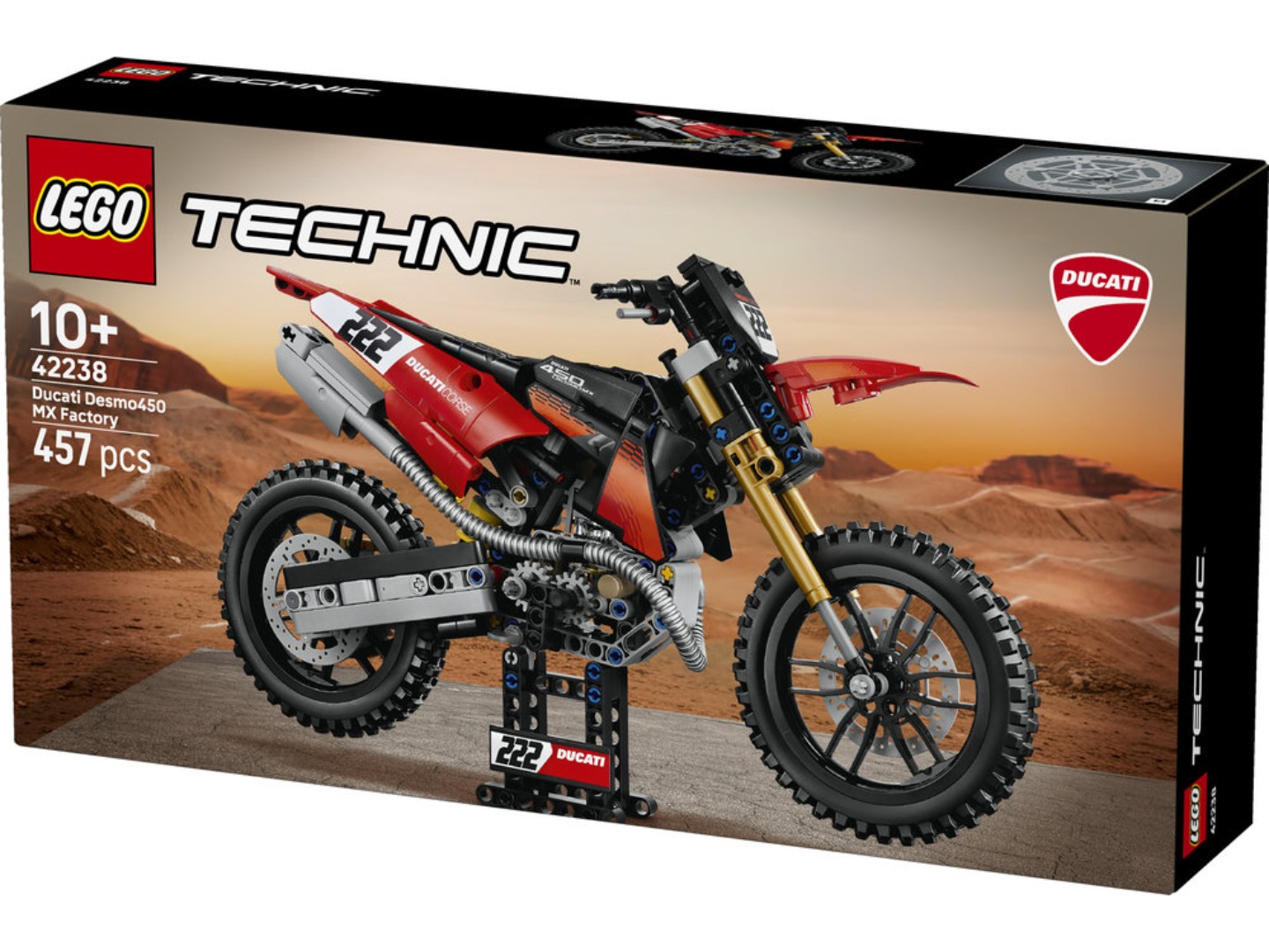 Конструктор LEGO Technic Мотоцикл Ducati Desmo450 MX Factory (42238) — фото 12