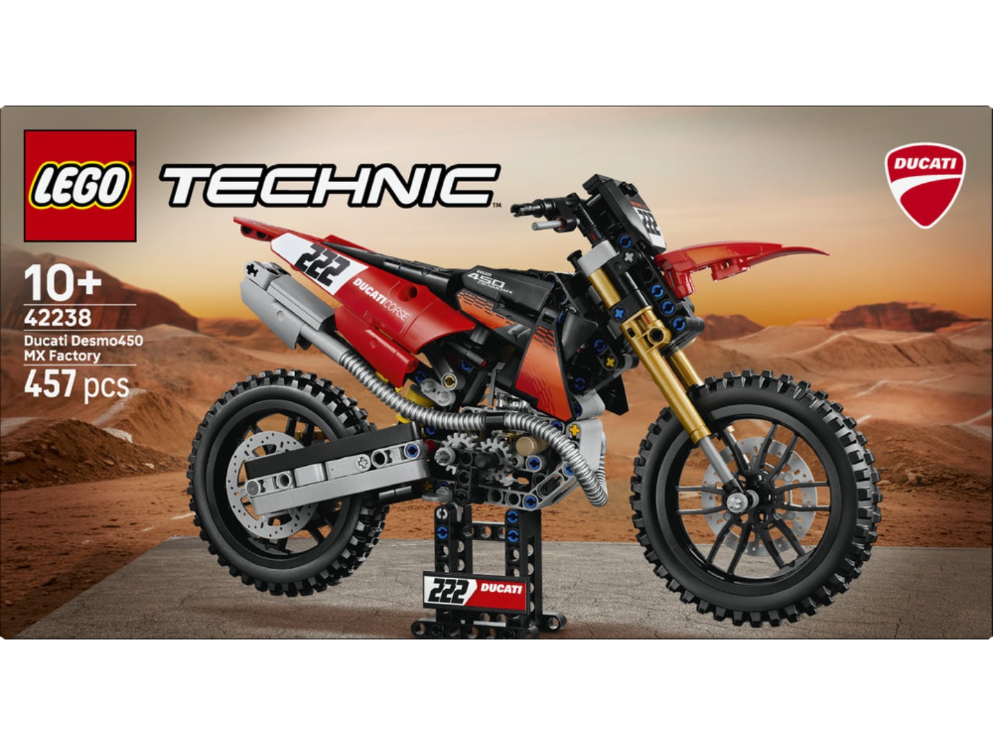 Конструктор LEGO Technic Мотоцикл Ducati Desmo450 MX Factory (42238) — фото 11