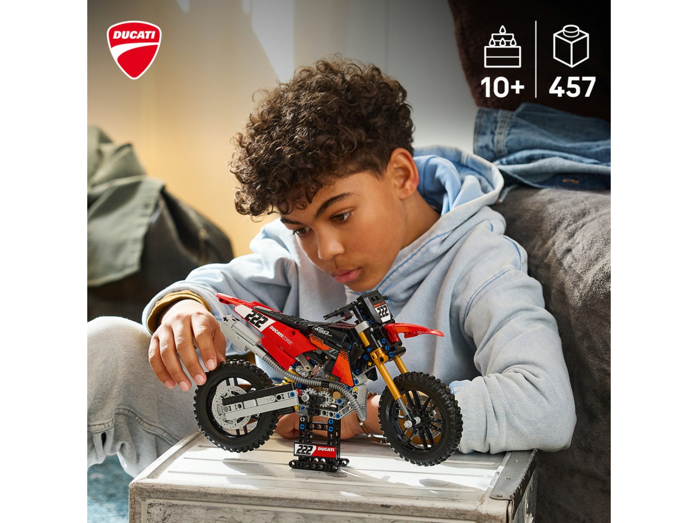 Конструктор LEGO Technic Мотоцикл Ducati Desmo450 MX Factory (42238) — фото 4