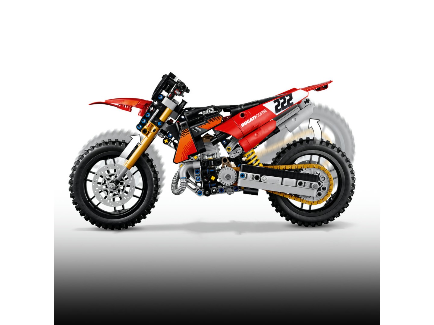 Конструктор LEGO Technic Мотоцикл Ducati Desmo450 MX Factory (42238) — фото 7