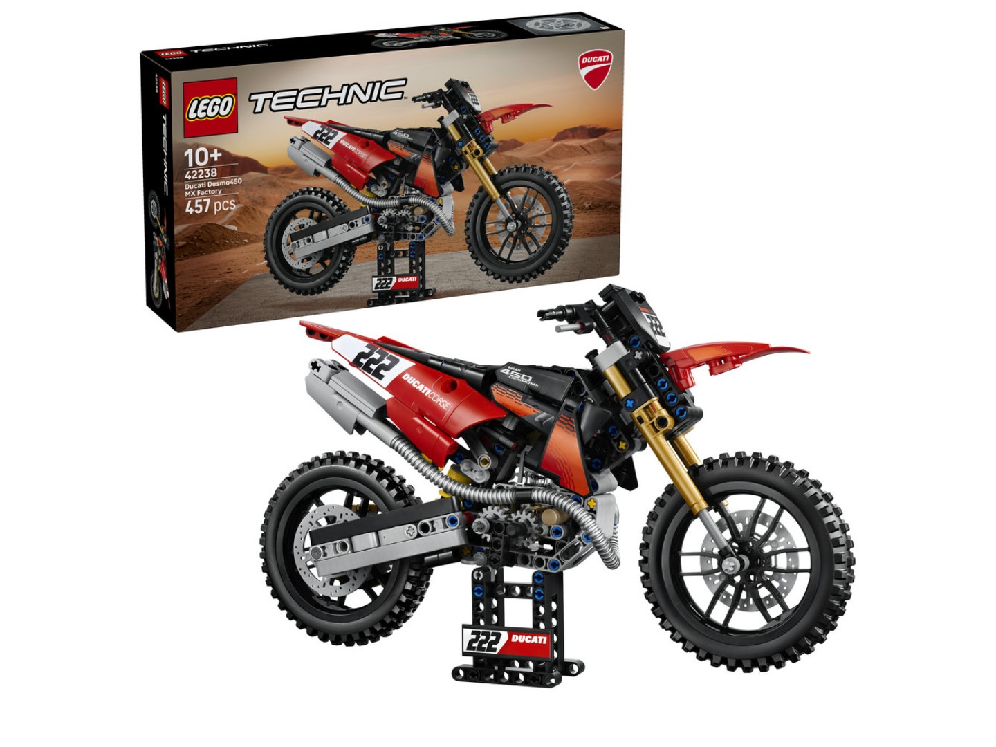 Конструктор LEGO Technic Мотоцикл Ducati Desmo450 MX Factory (42238) — фото 1