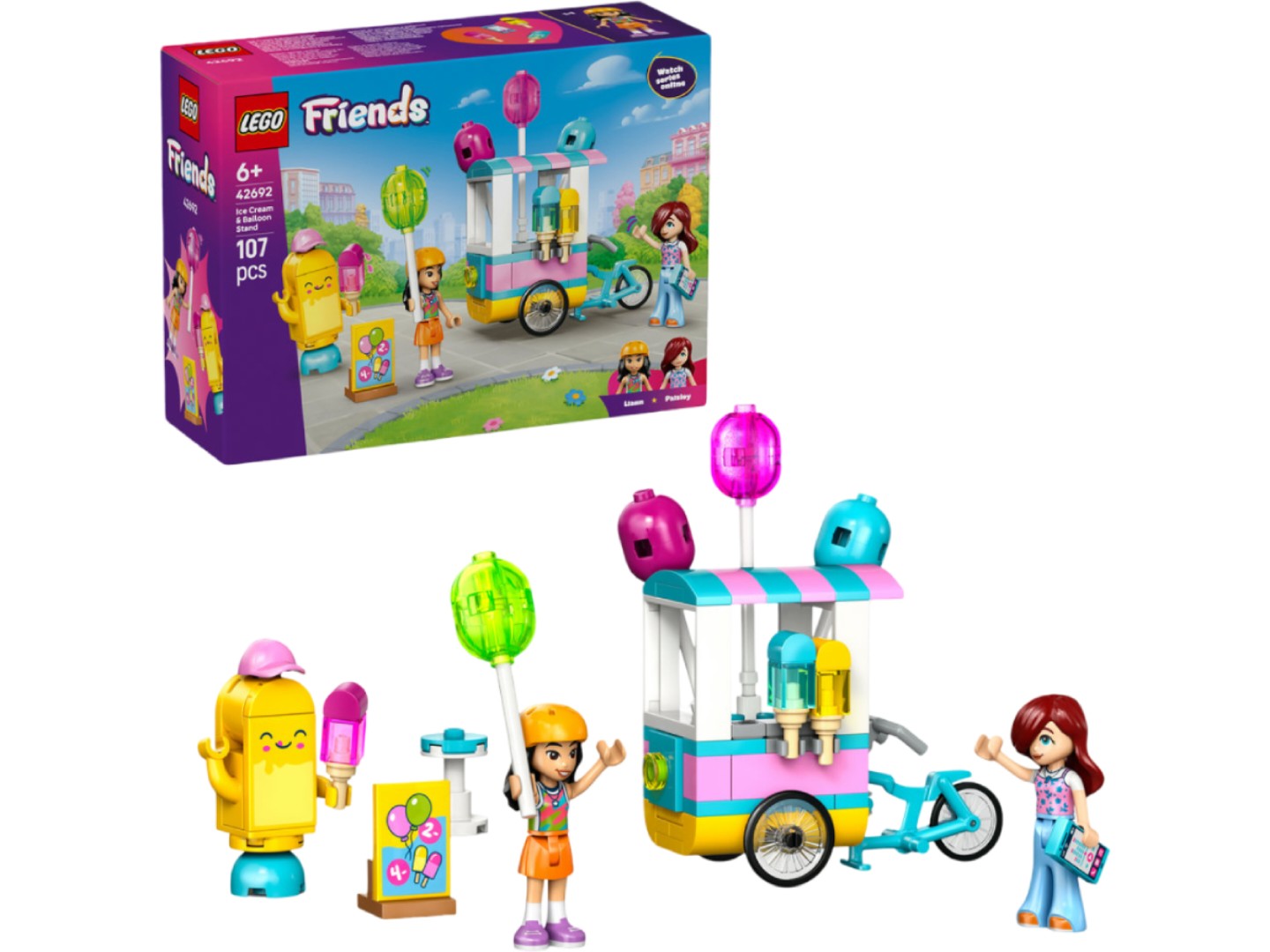 Конструктор LEGO Friends Ятка з морозивом і повітряними кульками (42692)