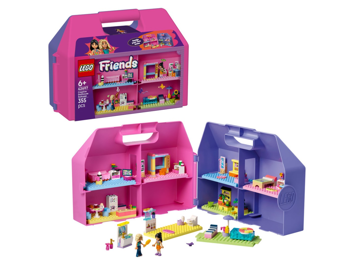 Конструктор LEGO Friends Ляльковий будиночок-валіза для творчої гри (42697) — фото 1