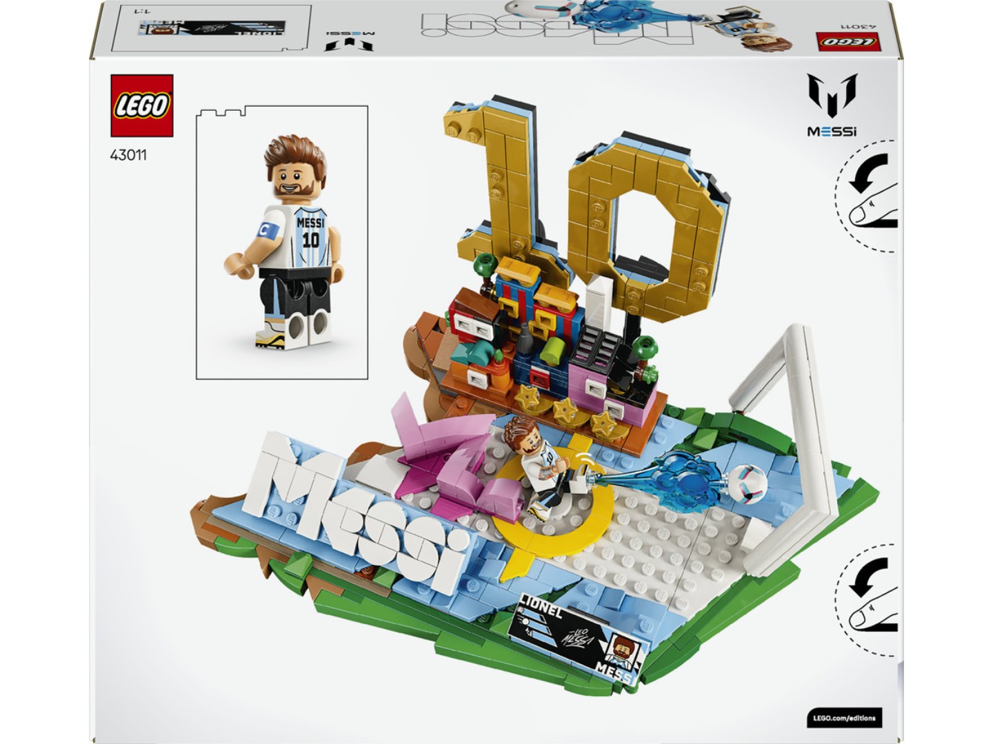 Конструктор LEGO Editions Football Ліонель Мессі — найкращі моменти футбольних матчів (43011) — фото 2