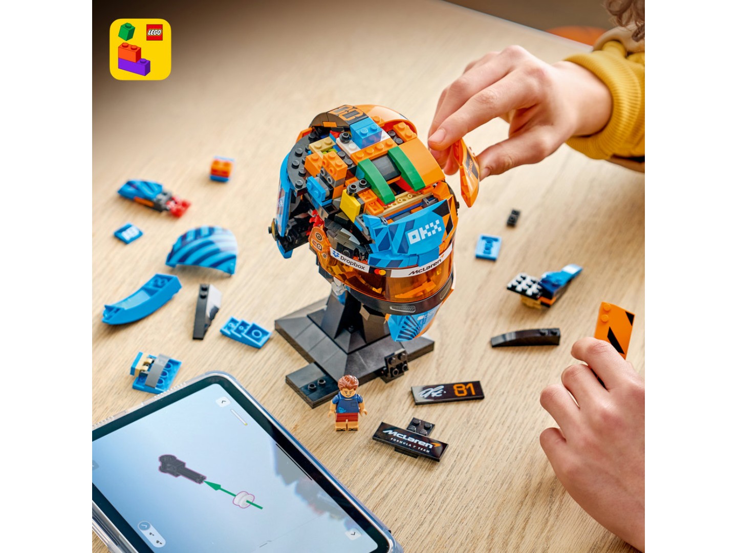 Конструктор LEGO Editions Formula 1 Шолом Оскара Піастрі з команди McLaren Mastercard F1® Team (43017) — фото 5