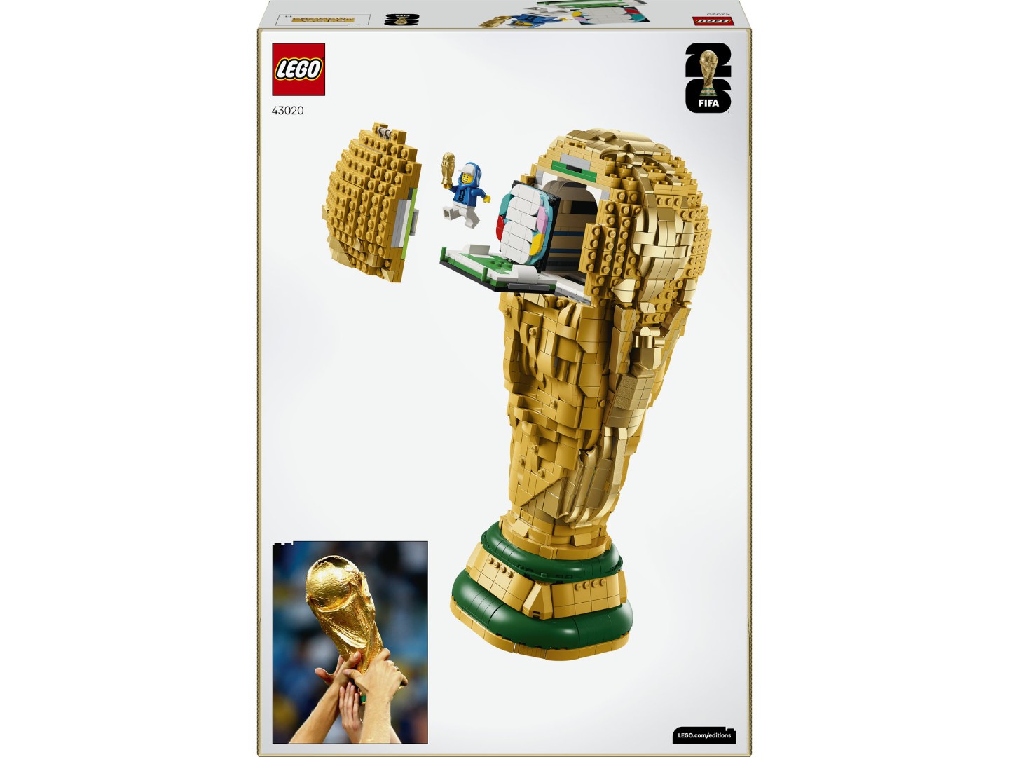 Конструктор LEGO Editions Football Офіційний трофей чемпіонату світу з футболу FIFA (43020) — фото 2