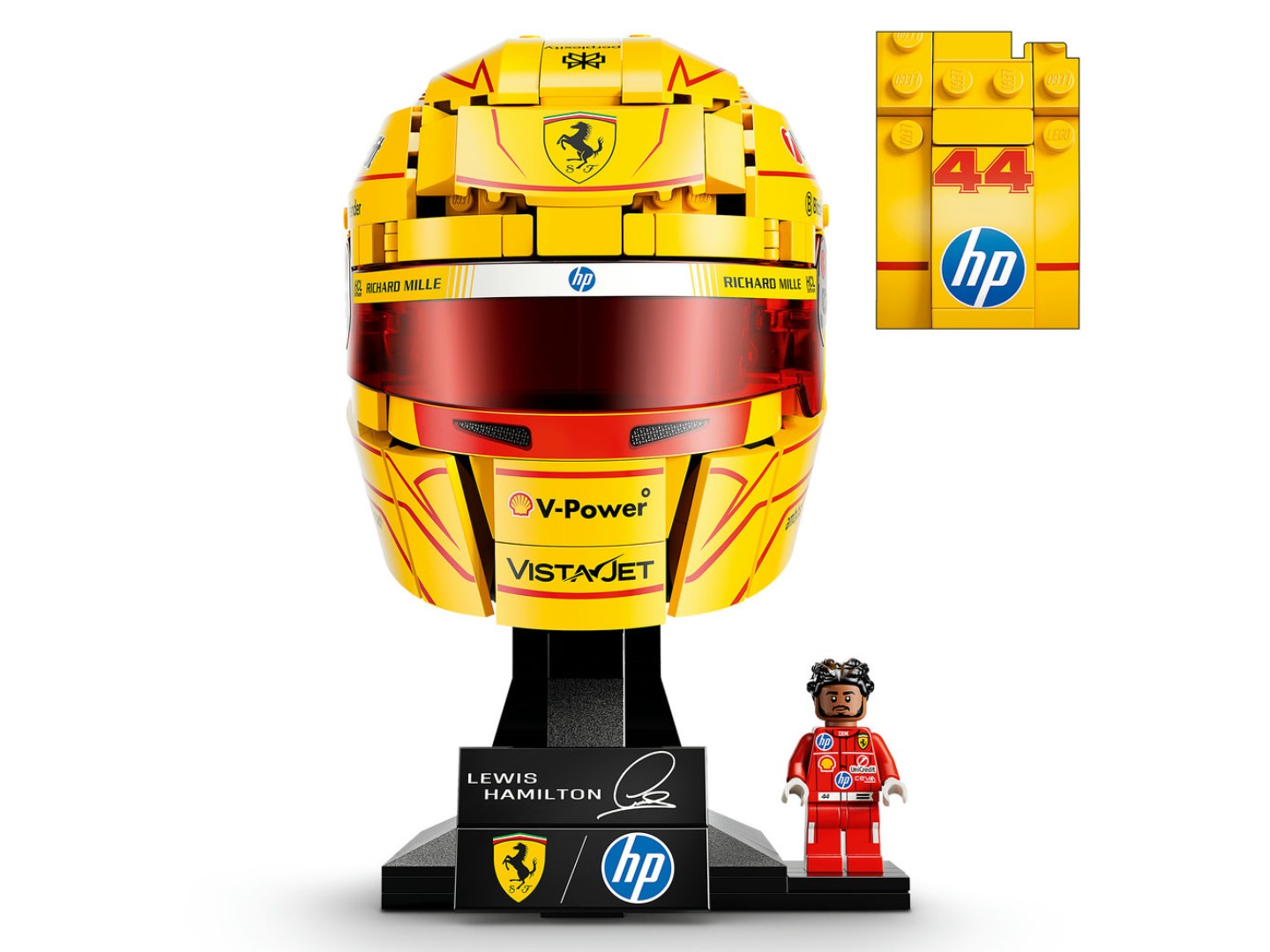 Конструктор LEGO Editions Formula 1 Шолом Льюїса Гамільтона з команди Scuderia Ferrari HP (43022) — фото 6
