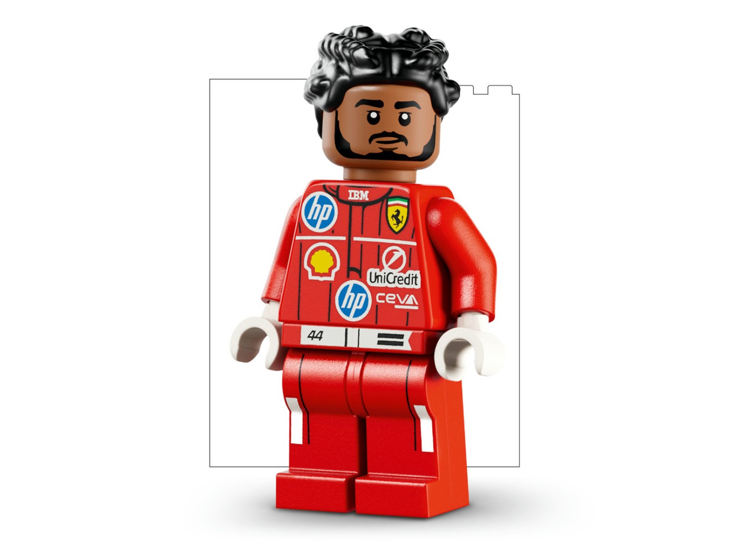 Конструктор LEGO Editions Formula 1 Шолом Льюїса Гамільтона з команди Scuderia Ferrari HP (43022) — фото 7