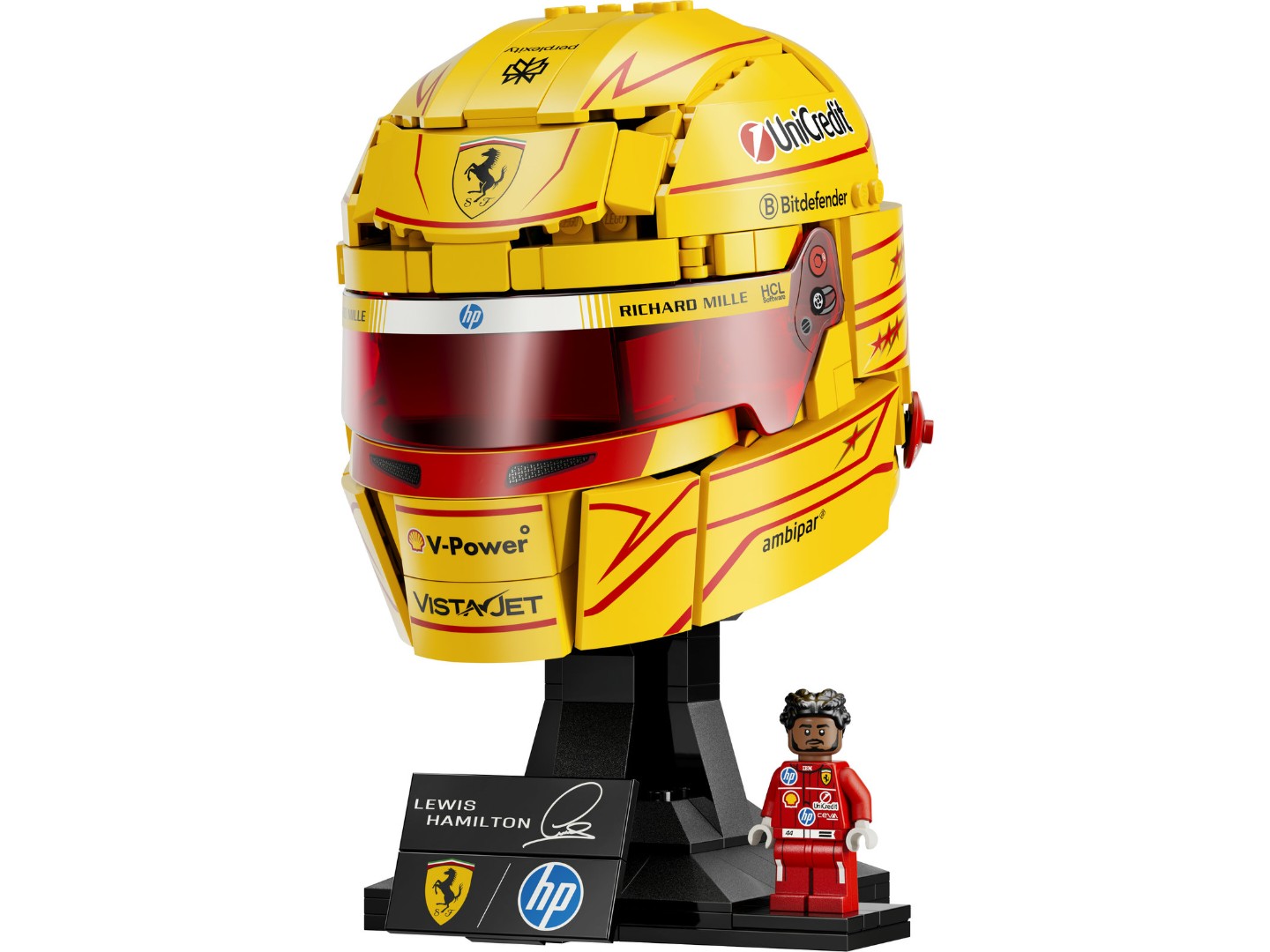 Конструктор LEGO Editions Formula 1 Шолом Льюїса Гамільтона з команди Scuderia Ferrari HP (43022) — фото 3