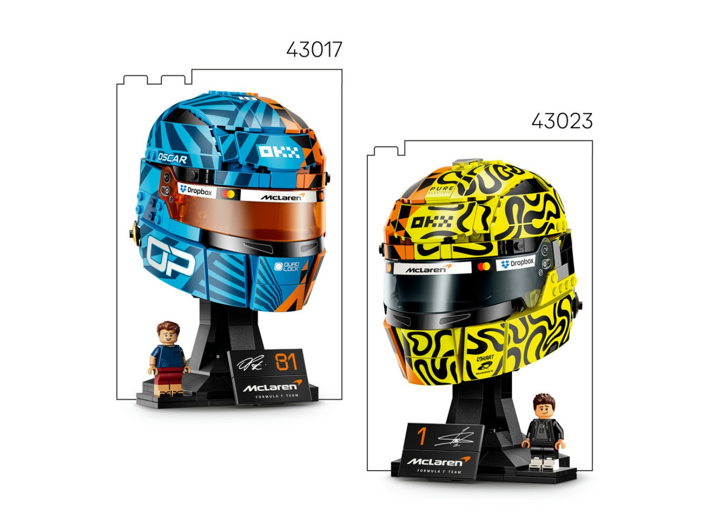 Конструктор LEGO Editions Formula 1 Шолом Оскара Піастрі з команди McLaren Mastercard F1® Team (43017) — фото 9