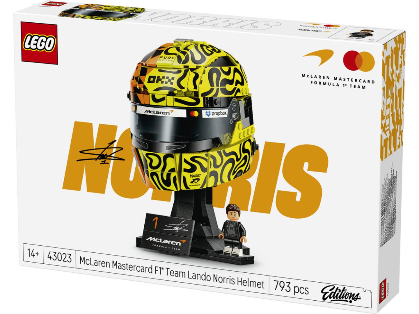 Конструктор LEGO Editions Formula 1 Шолом Ландо Норріса з команди McLaren Mastercard F1® Team (43023) — фото 13