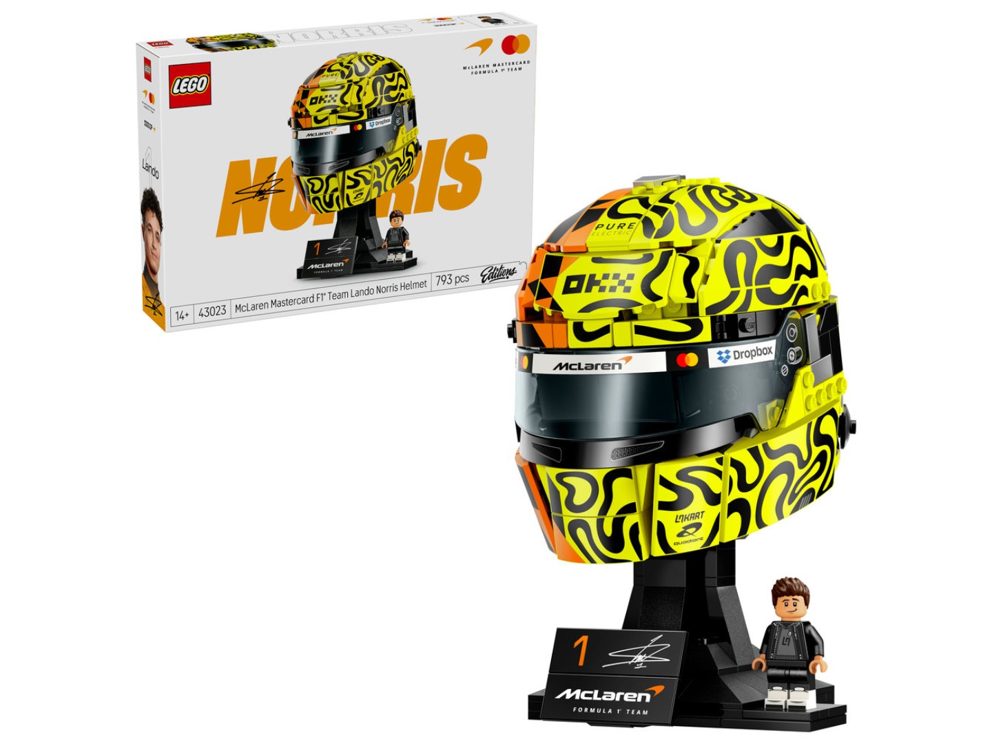 Конструктор LEGO Editions Formula 1 Шолом Ландо Норріса з команди McLaren Mastercard F1® Team (43023) — фото 1
