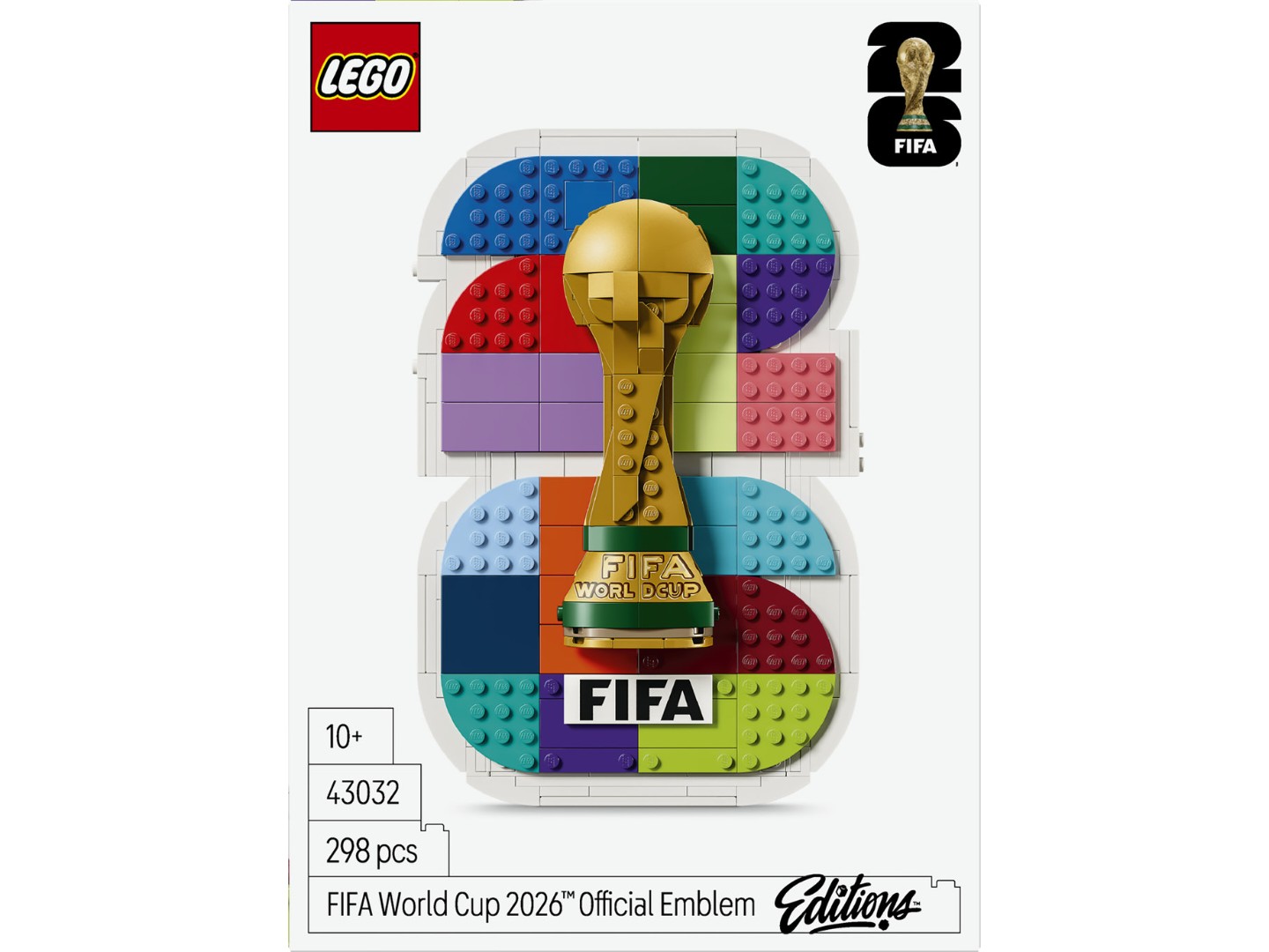 Конструктор LEGO Editions Football Офіційна емблема FIFA World Cup 2026™ (43032) — фото 11