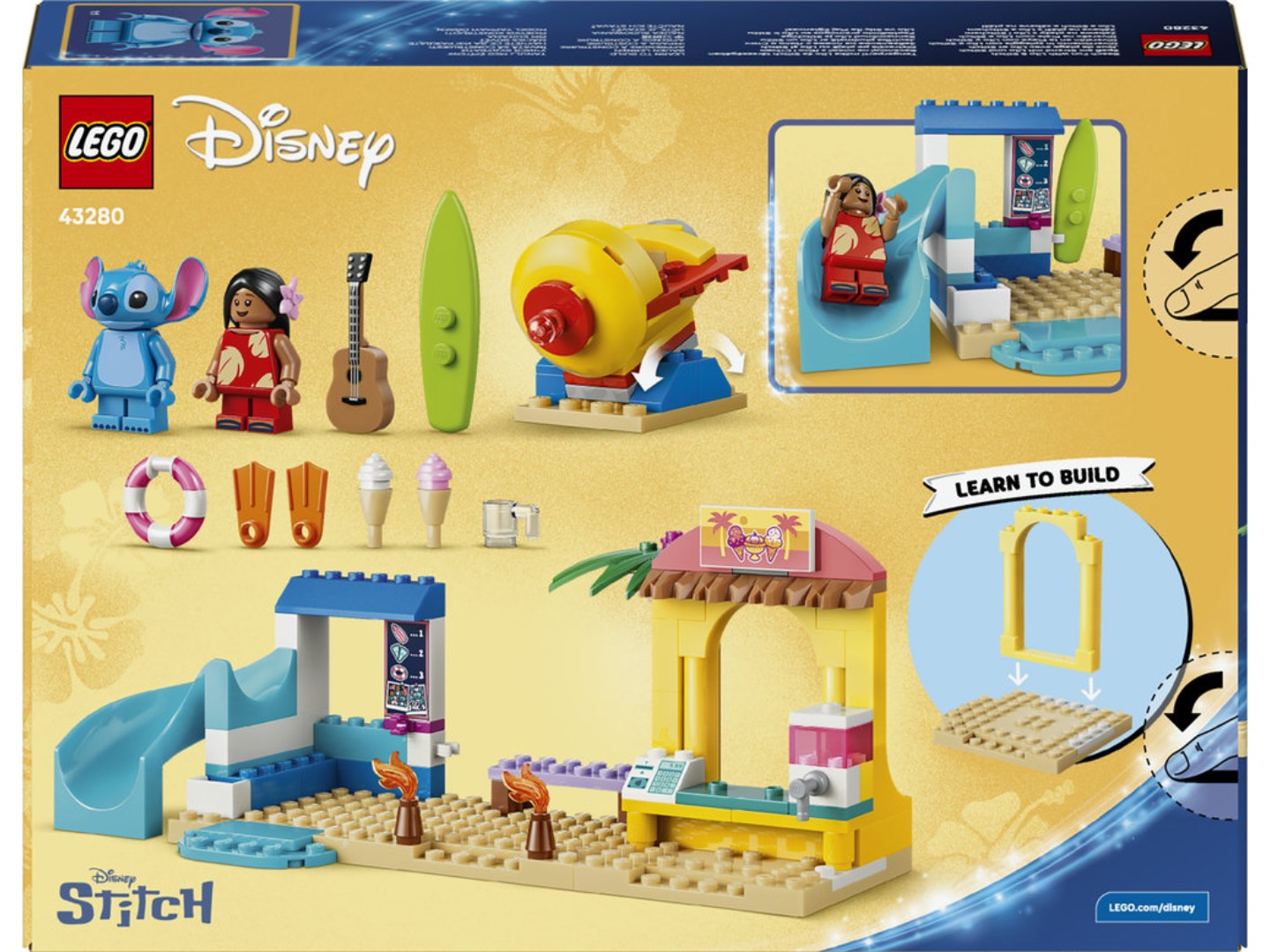 Конструктор LEGO Disney Classic Веселощі на пляжі з Ліло і Стічем (43280) — фото 2