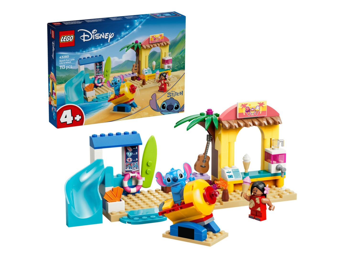 Конструктор LEGO Disney Classic Веселощі на пляжі з Ліло і Стічем (43280) — фото 1