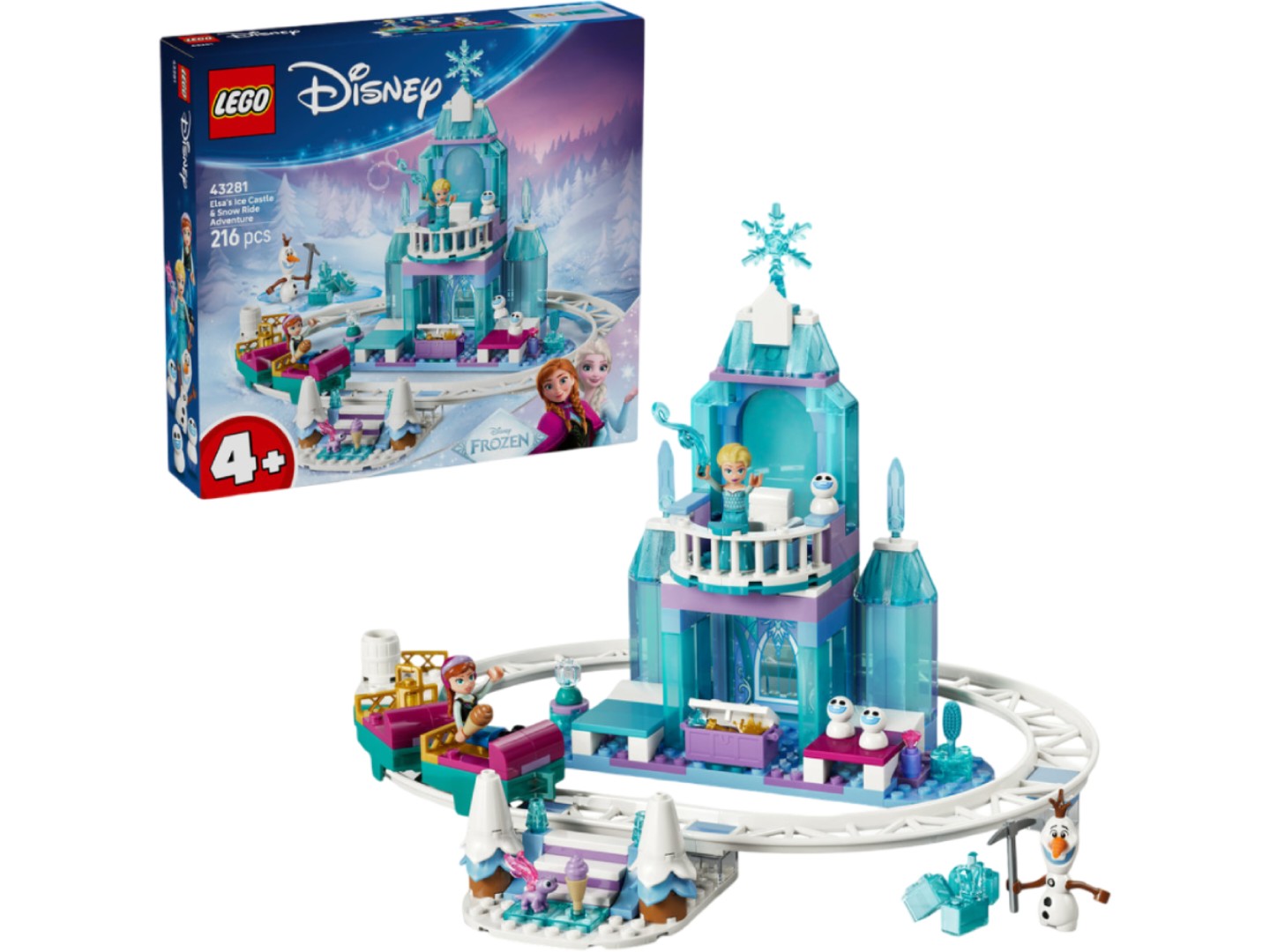 Конструктор LEGO Disney Princess Крижаний палац Ельзи та веселе катання на санчатах (43281) — фото 1