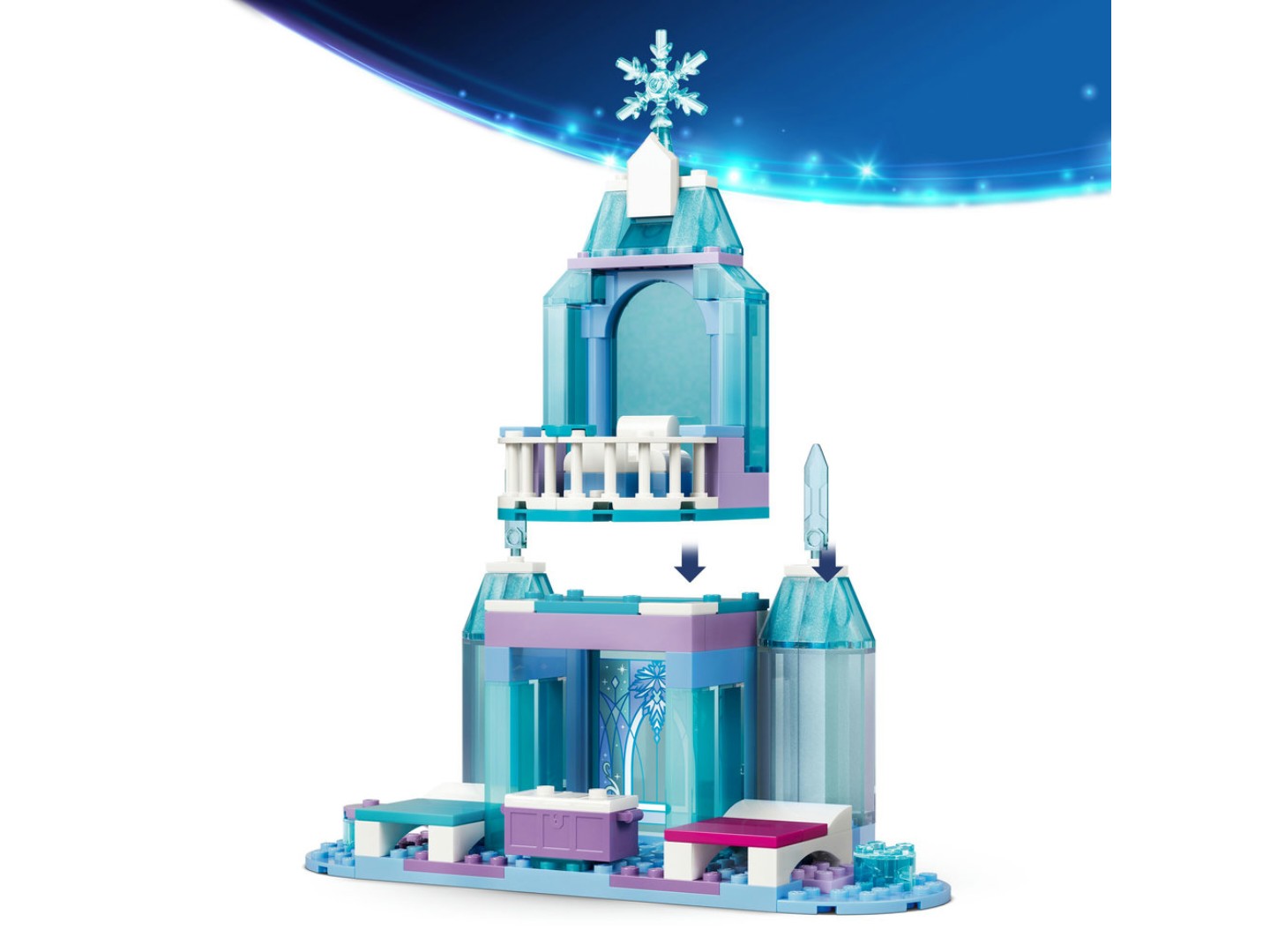 Конструктор LEGO Disney Princess Крижаний палац Ельзи та веселе катання на санчатах (43281) — фото 8