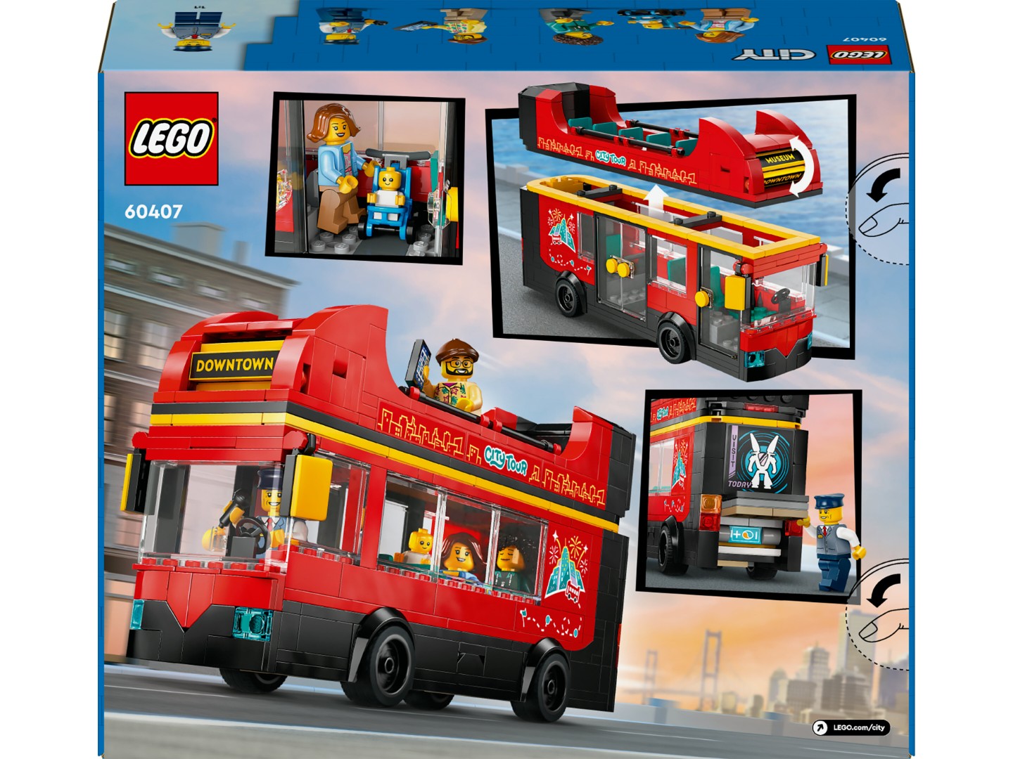 Конструктор LEGO City Червоний двоповерховий екскурсійний автобус (60407) — фото 8