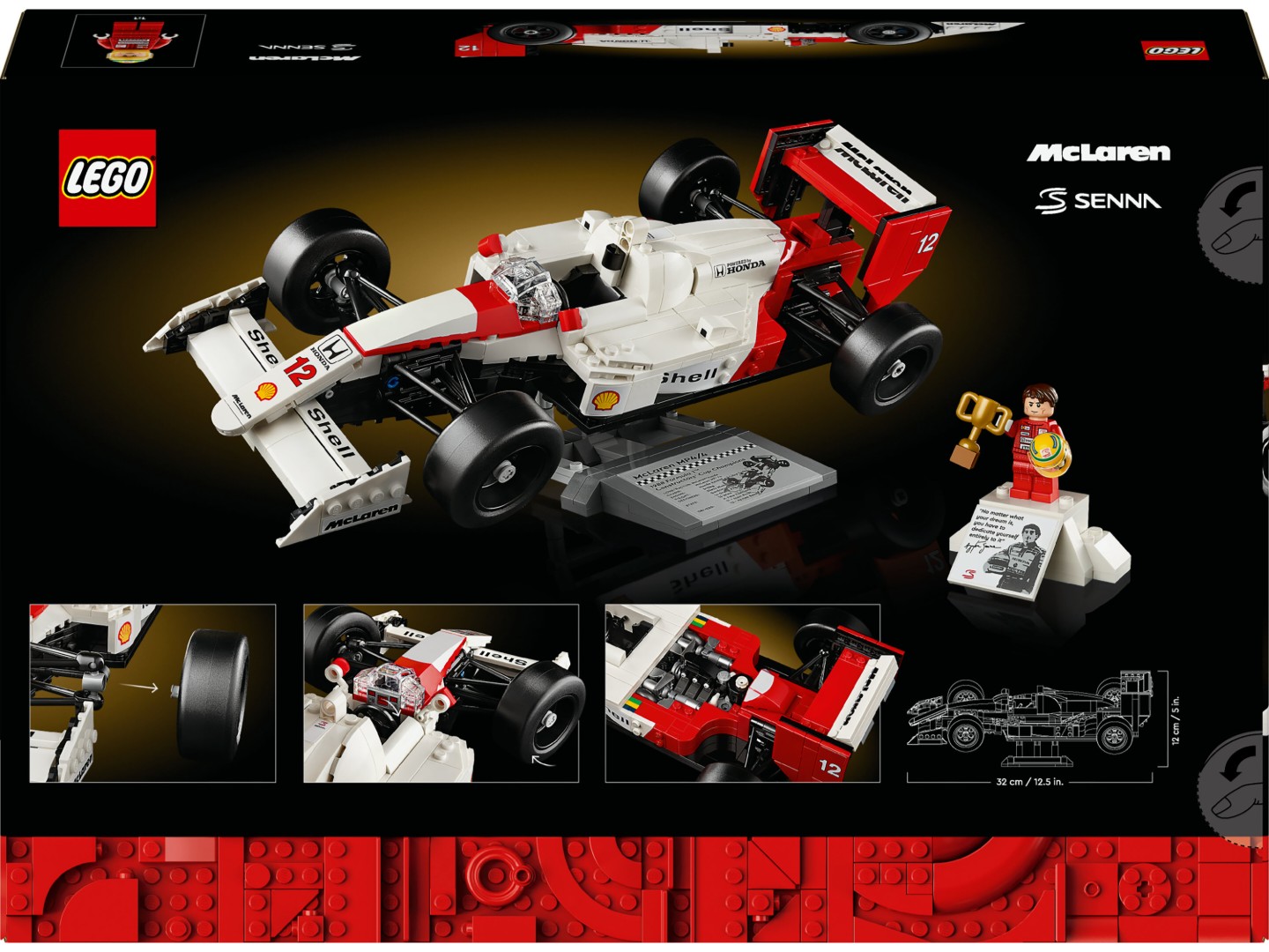 Конструктор LEGO ICONS McLaren MP4/4 і Айртон Сенна (10330) — фото 9