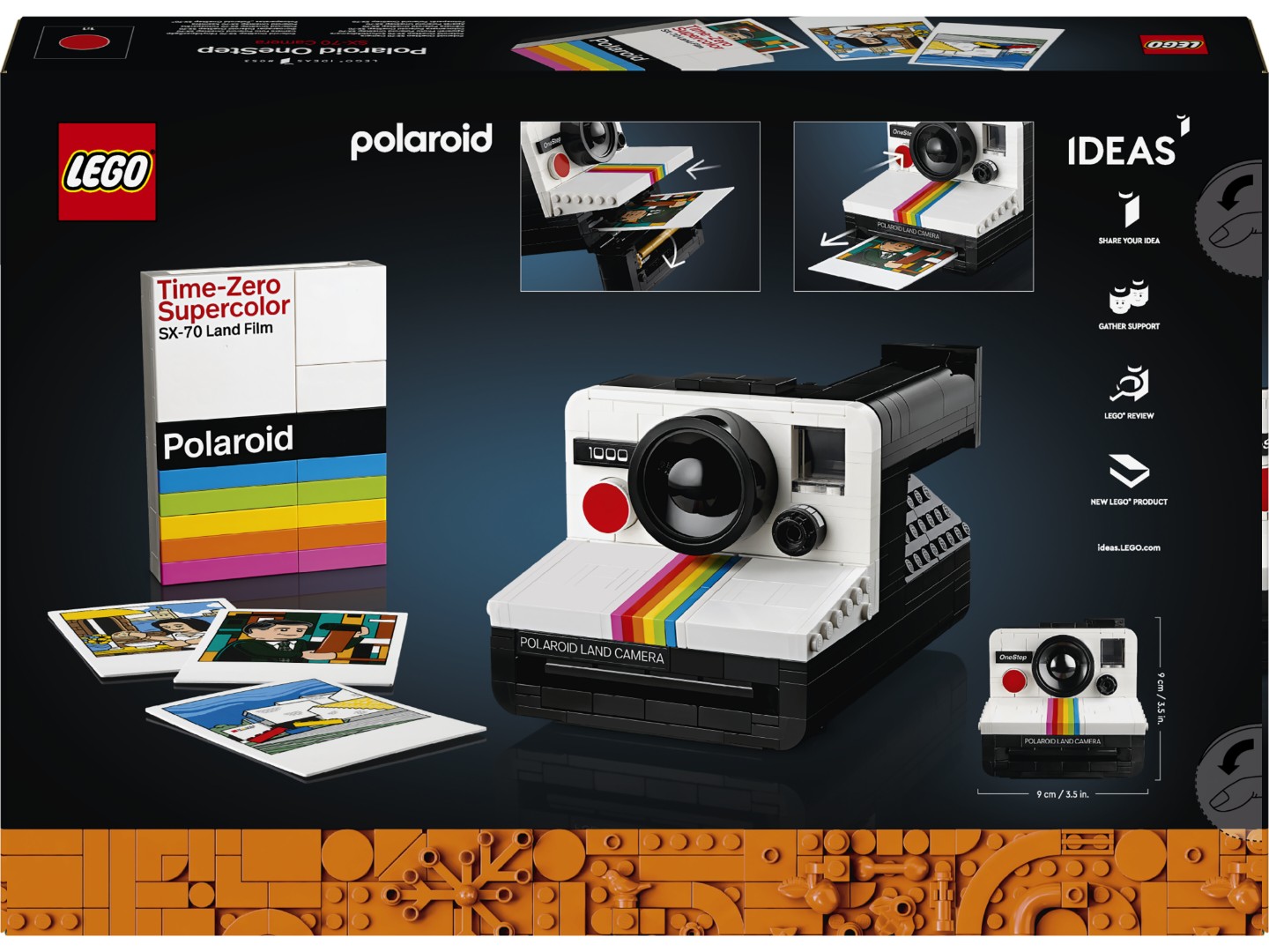 Конструктор LEGO Ideas Фотоапарат Polaroid OneStep SX-70 (21345) — фото 9