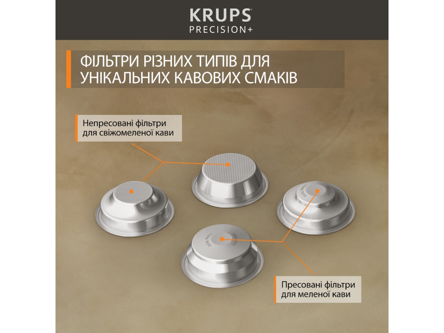 Кавоварка ріжкова Krups XP804T10 PRECISION+ — фото 6