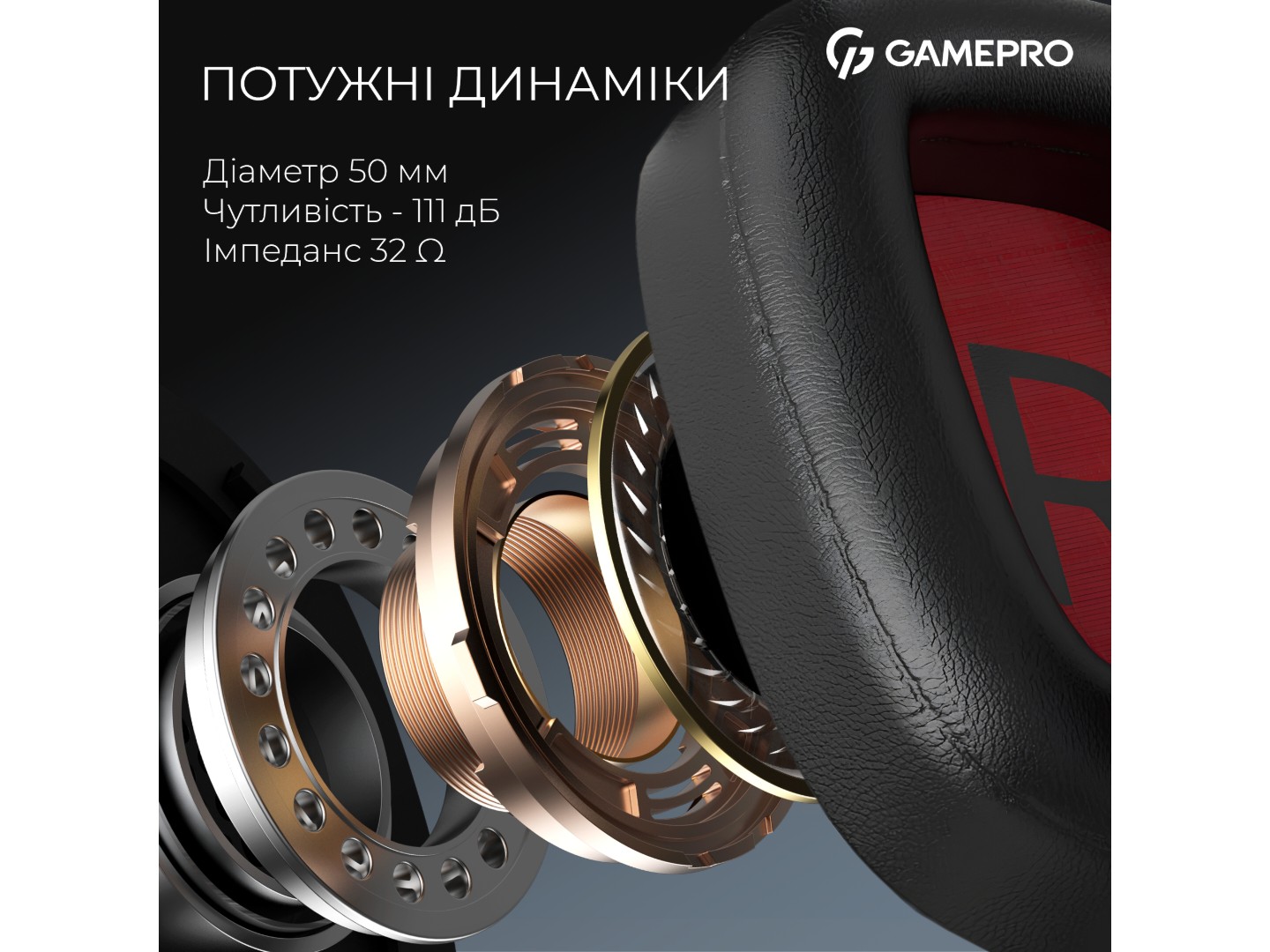 Гарнітура бездротова ігрова GamePro Asgard Valkyria RGB Tri-Mod (HSW249B) — фото 13