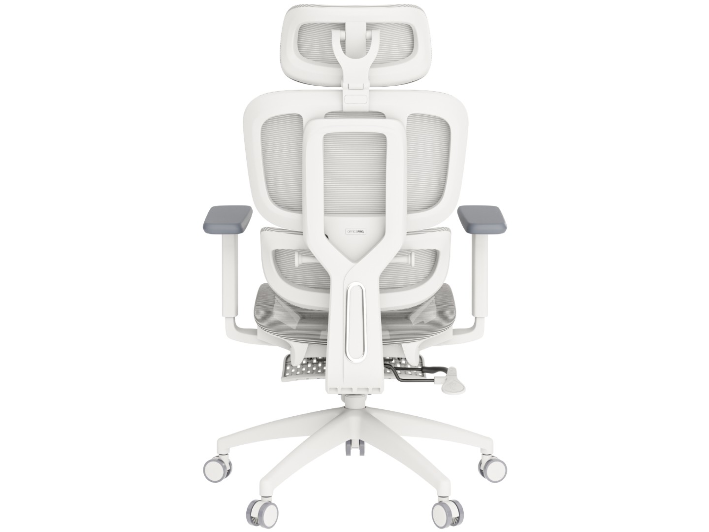 Крісло офісне OfficePro Skyline Footrest (OC750-W-LG-LG) White/Light Gray — фото 15