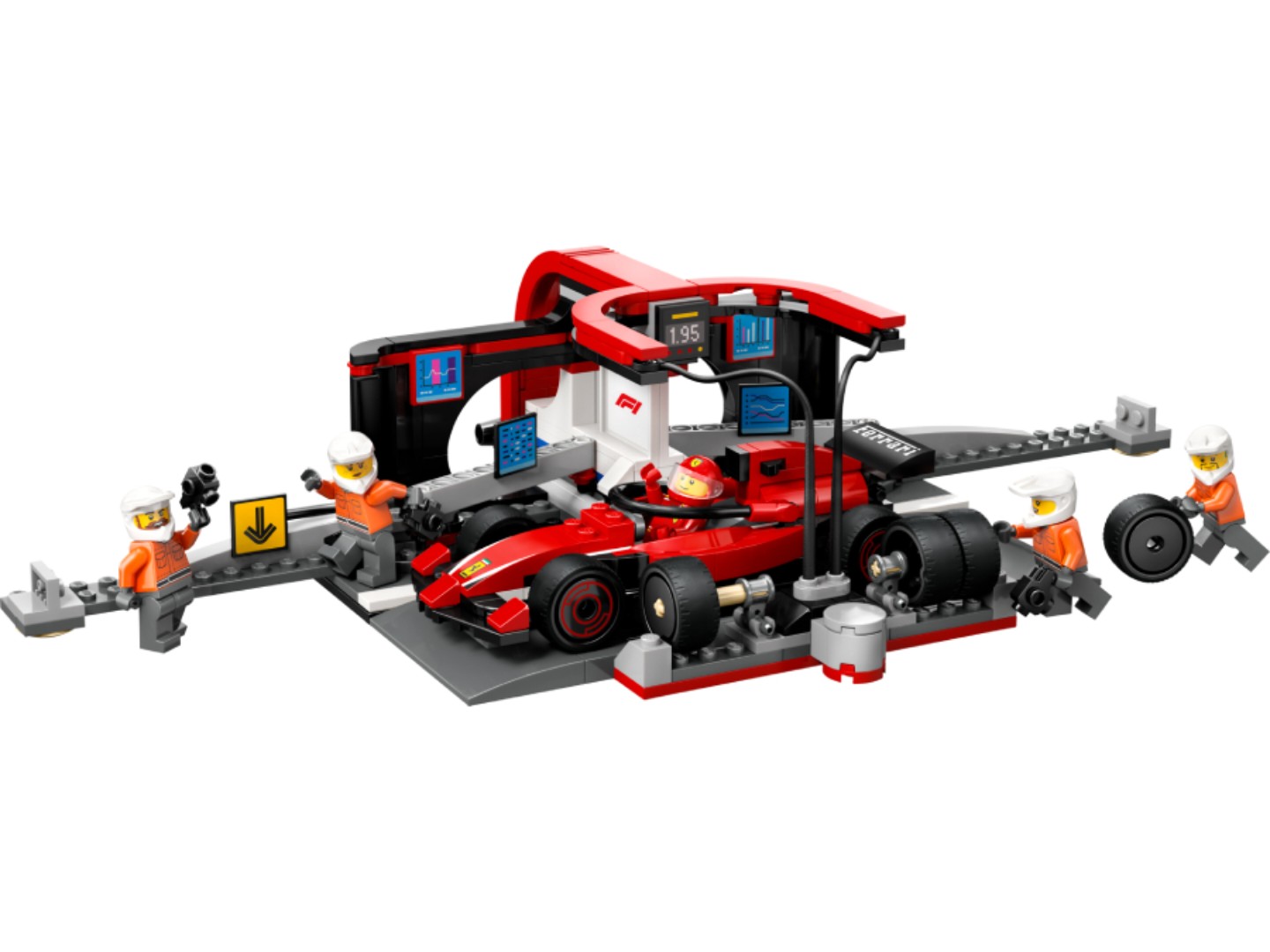 Конструктор LEGO City Піт-стоп і піт-екіпаж F1® з болідом Ferrari (60443) — фото 3